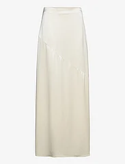 Malina - Alexis diagonal seam maxi skirt - satengskjørt - vanilla - 0