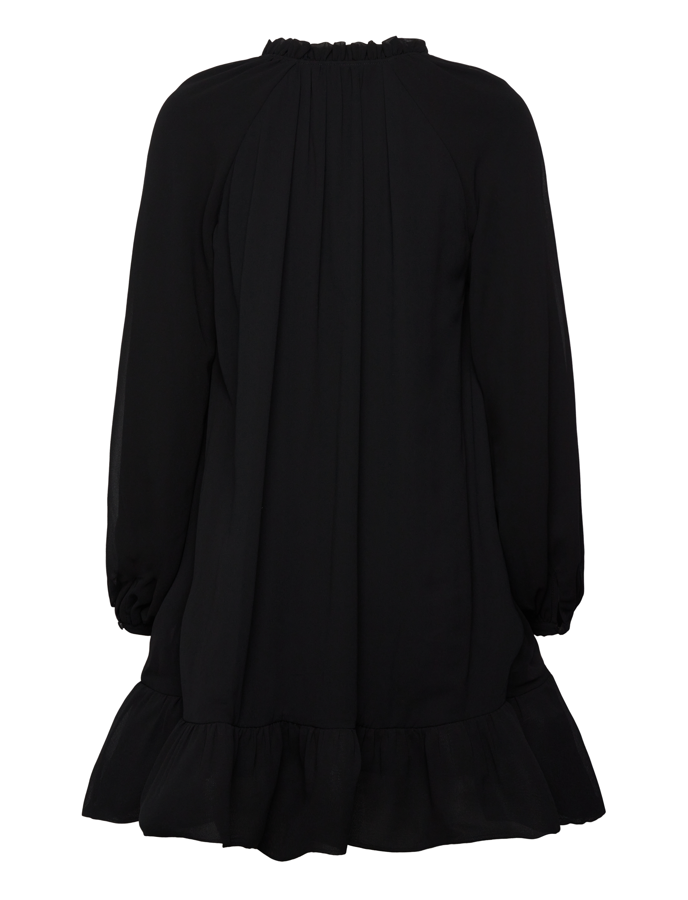 Malina - Alva frill detailed mini dress - black - 2