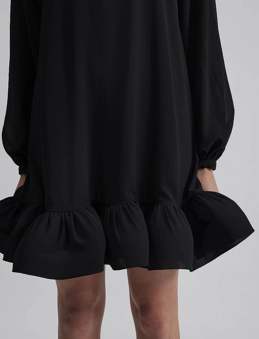 alva mini dress black Alva Sequin Mini Dress - Black
