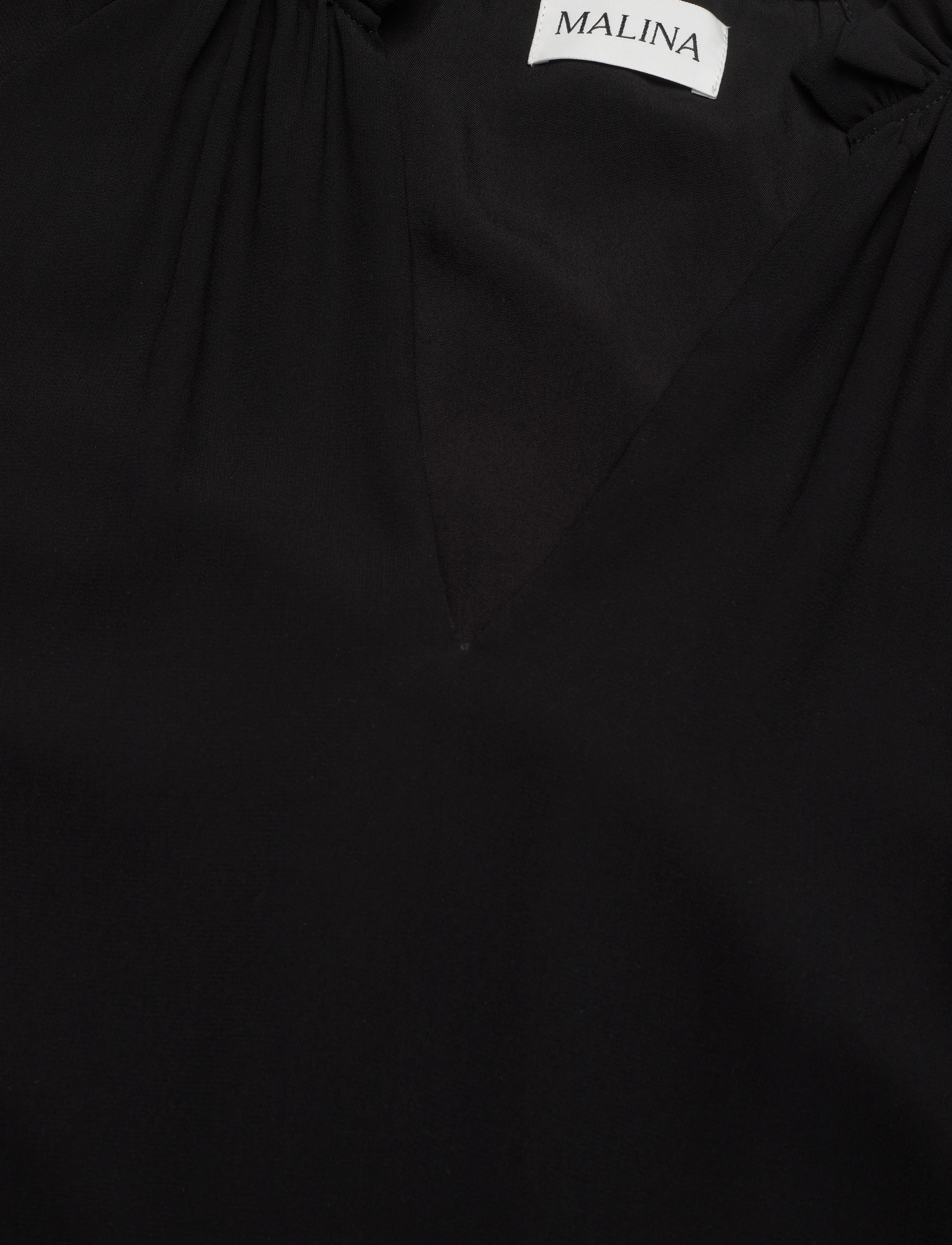 Malina - Alva frill detailed mini dress - black - 3