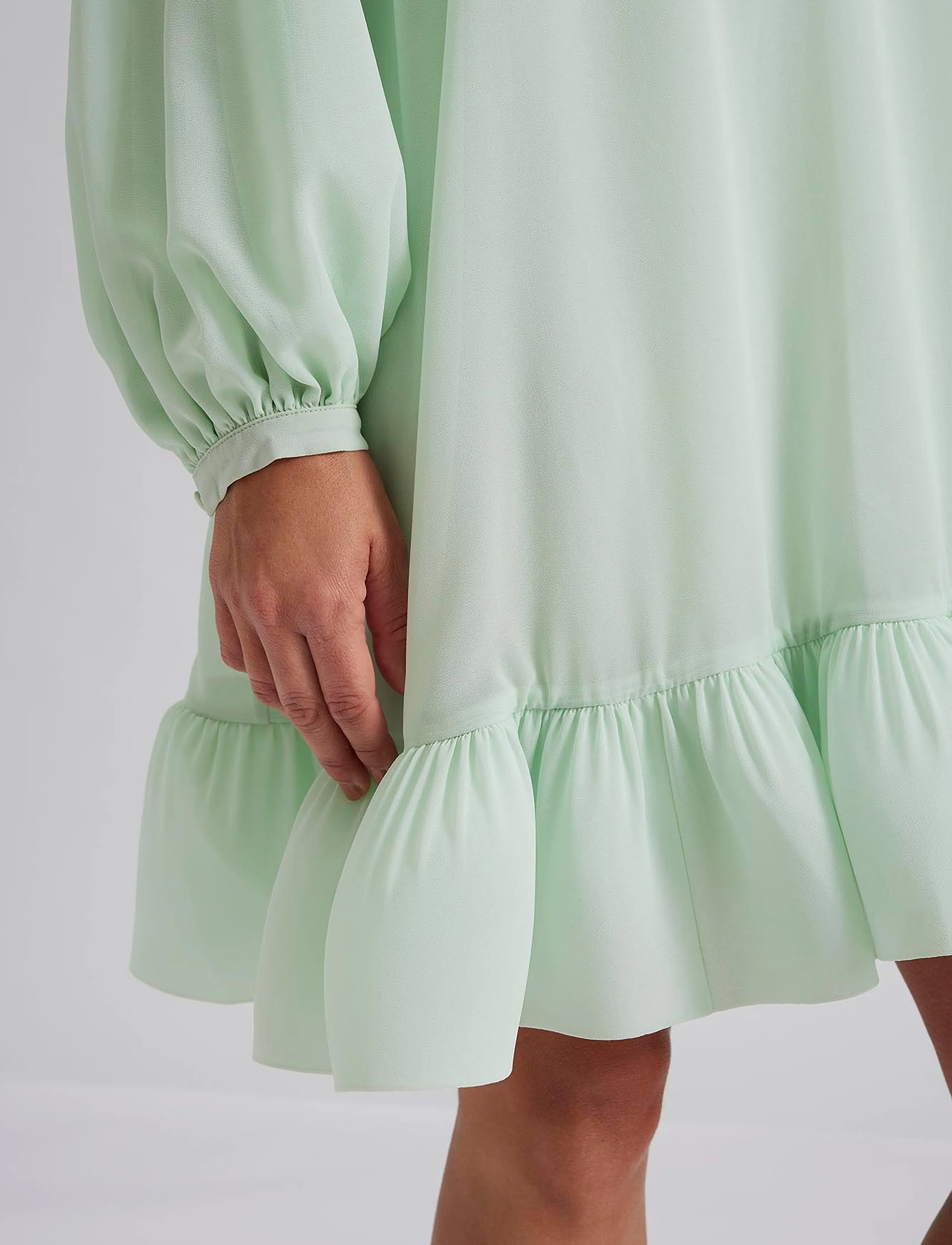 Malina - Alva frill detailed mini dress - mint - 5