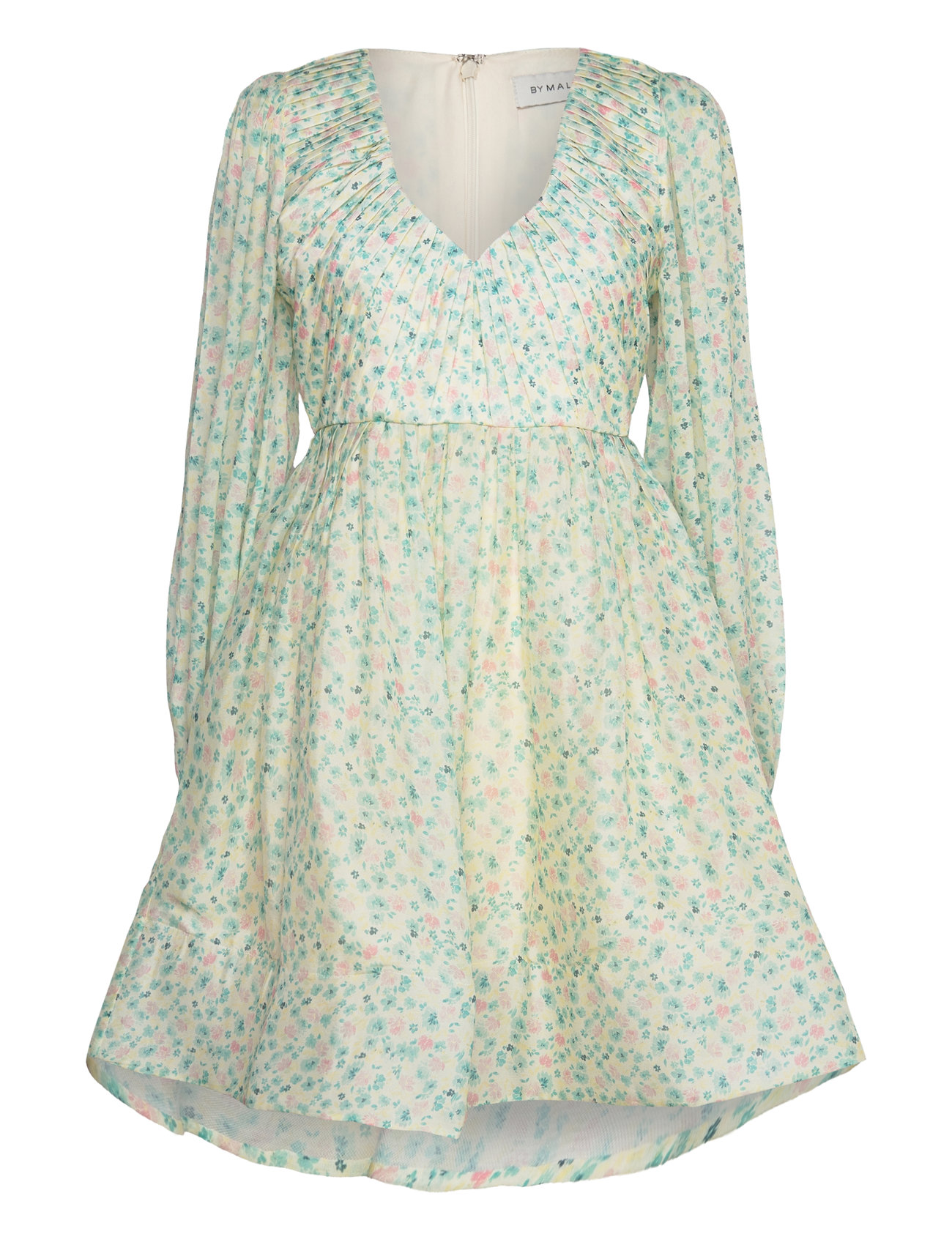 Malina - Estelle v-neck chiffon mini dress - ditsy - 1