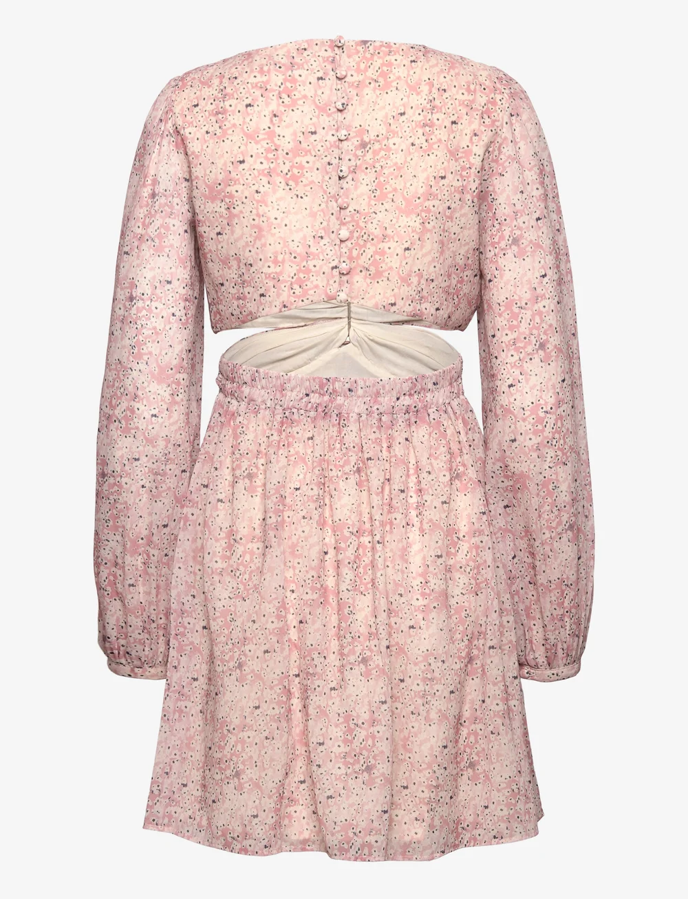 Malina - Fiora cut-out chiffon mini dress - zomerjurken - mist - 2