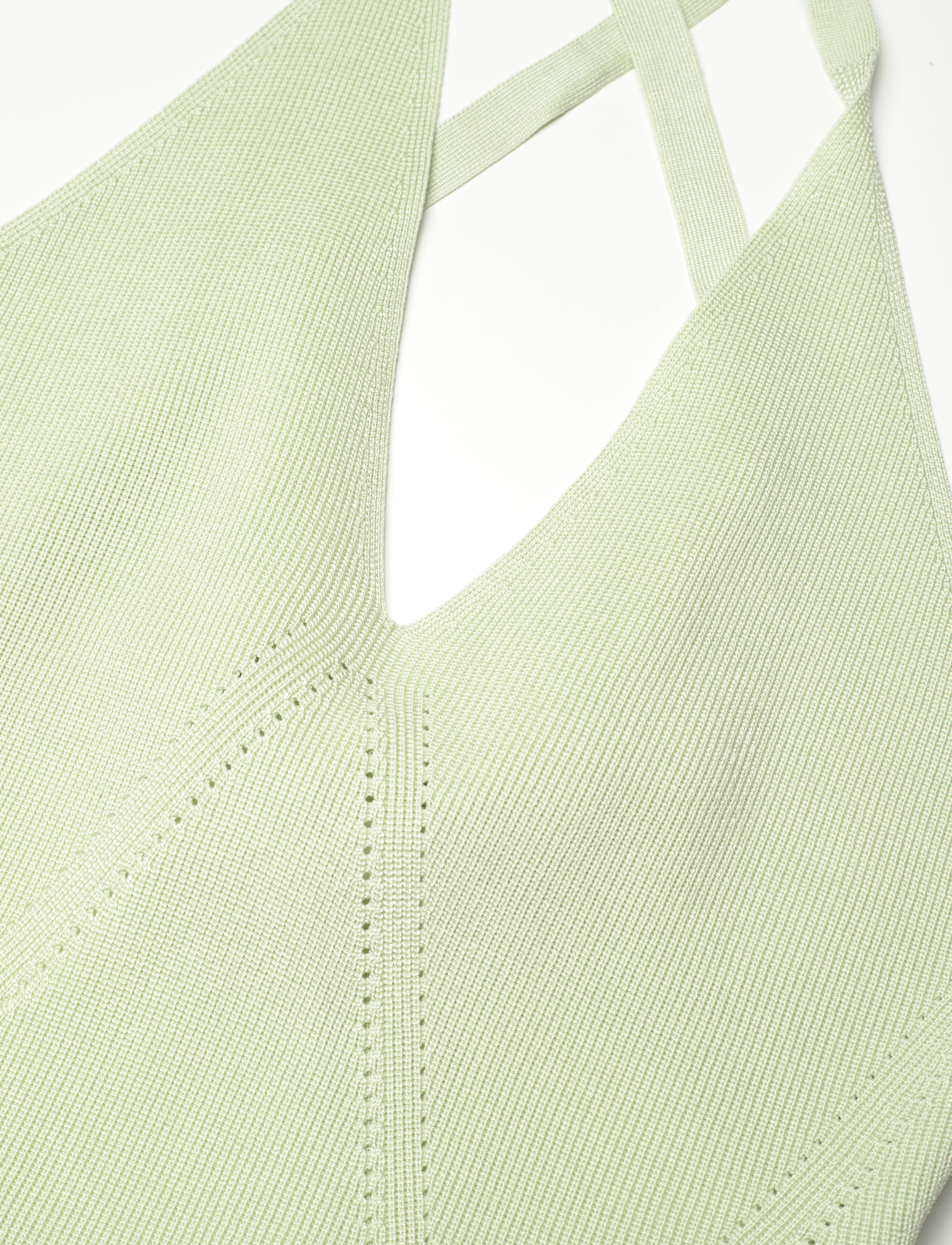 Malina - Nyra v-neck knitted midi dress - mint - 5