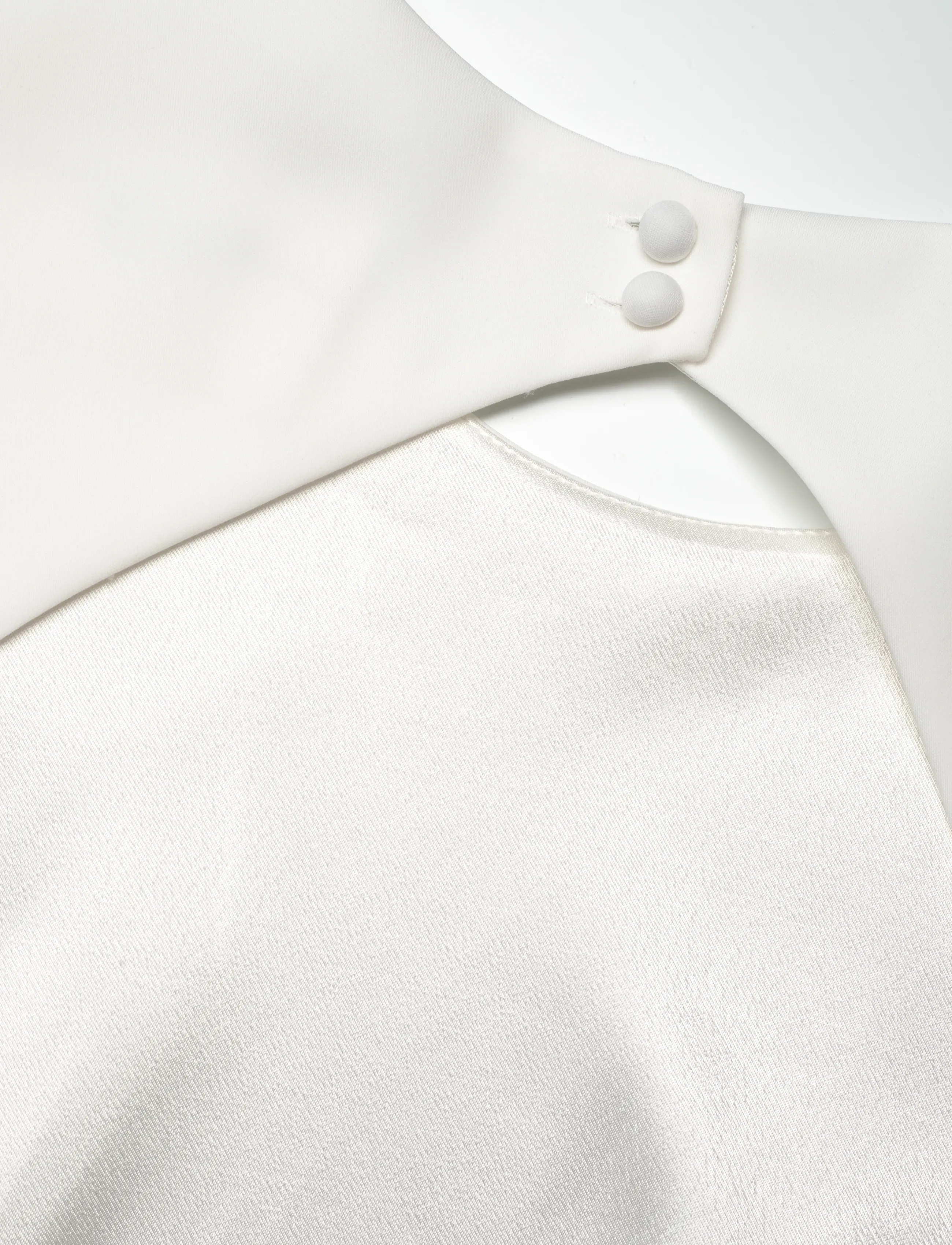 Malina - Aurora open back long sleeved gown - wedding dresses - ivory - 3