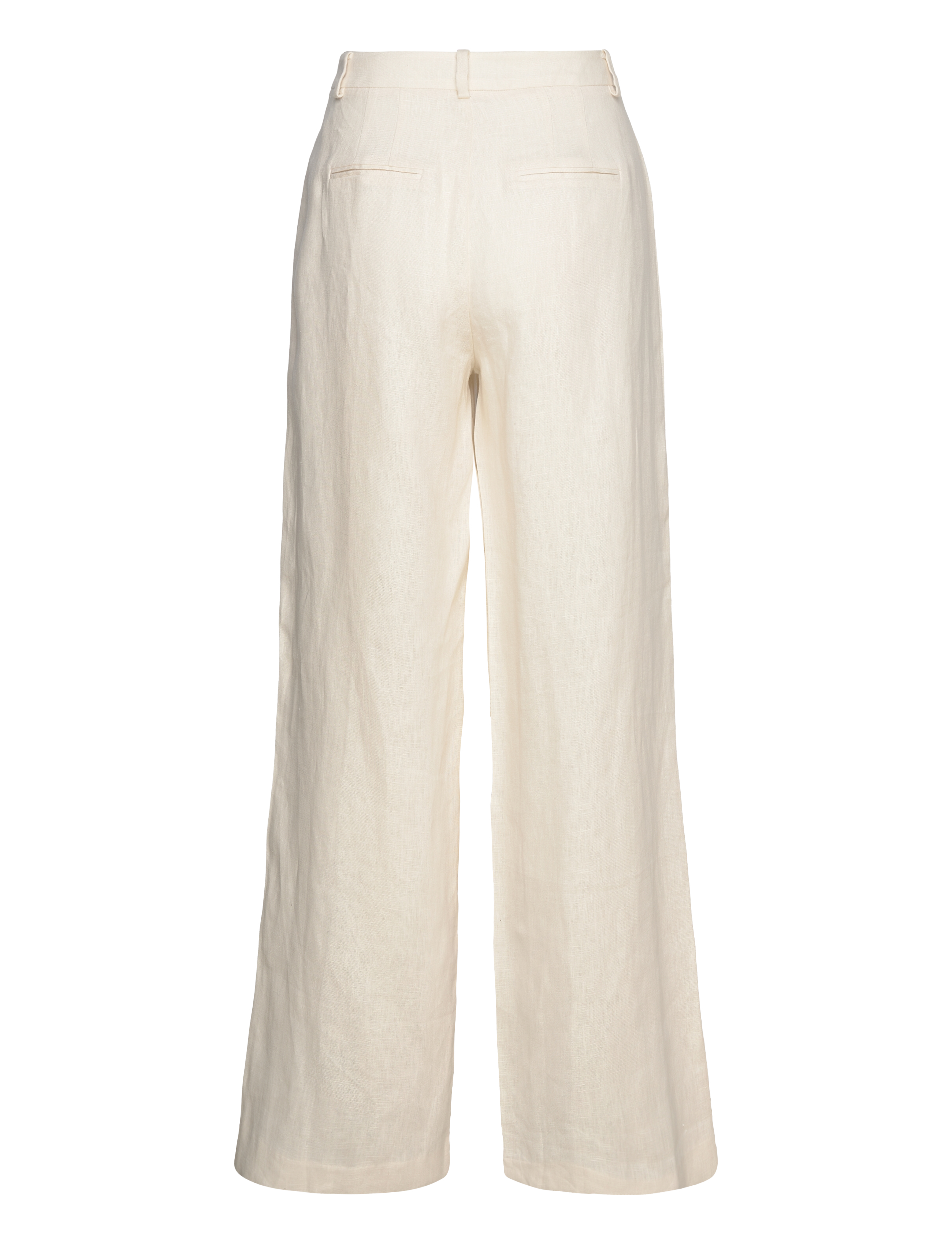 Malina - Mya double pleat wide linen pants - vanilla - 2