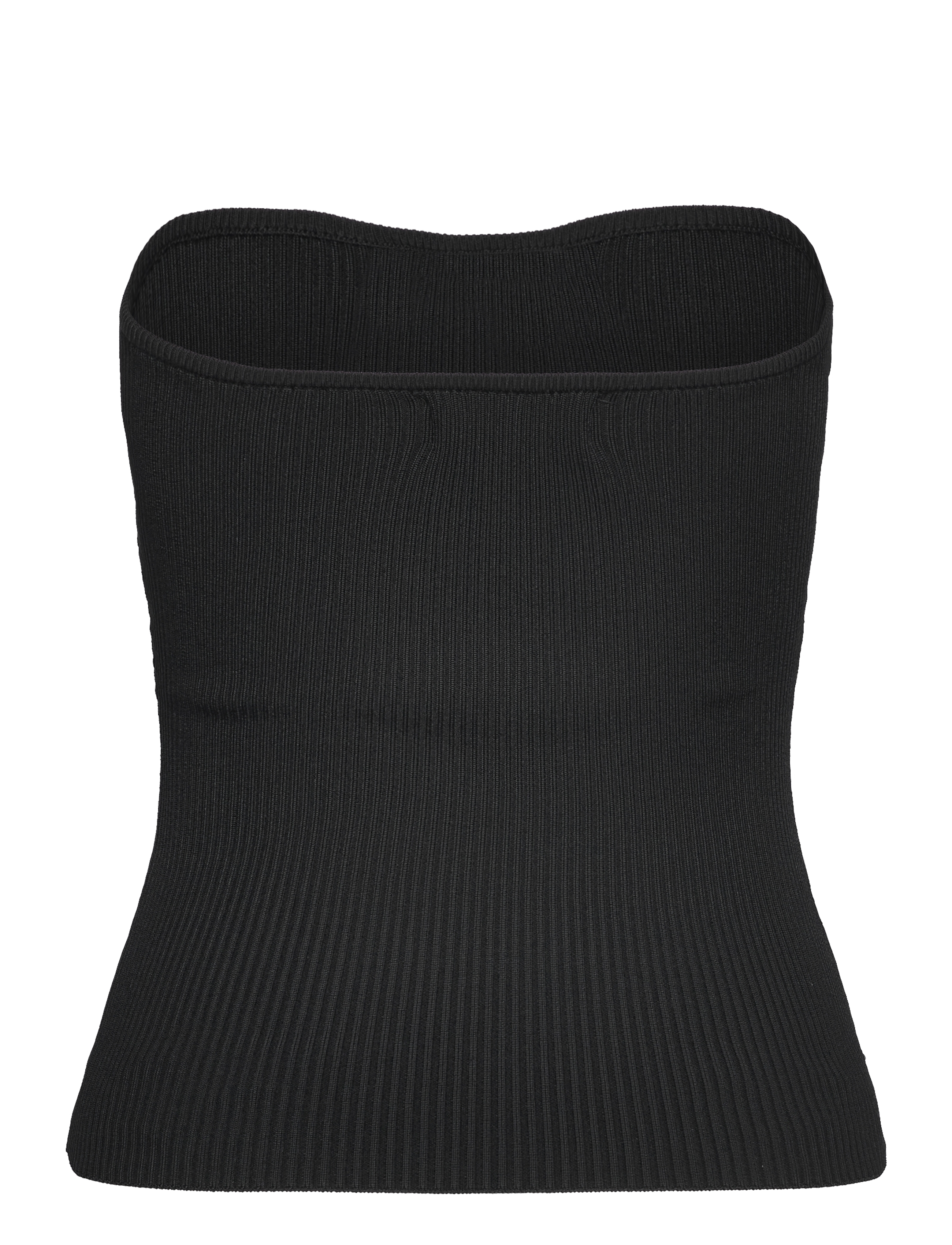 Malina - Enya knitted bustier top - black - 2