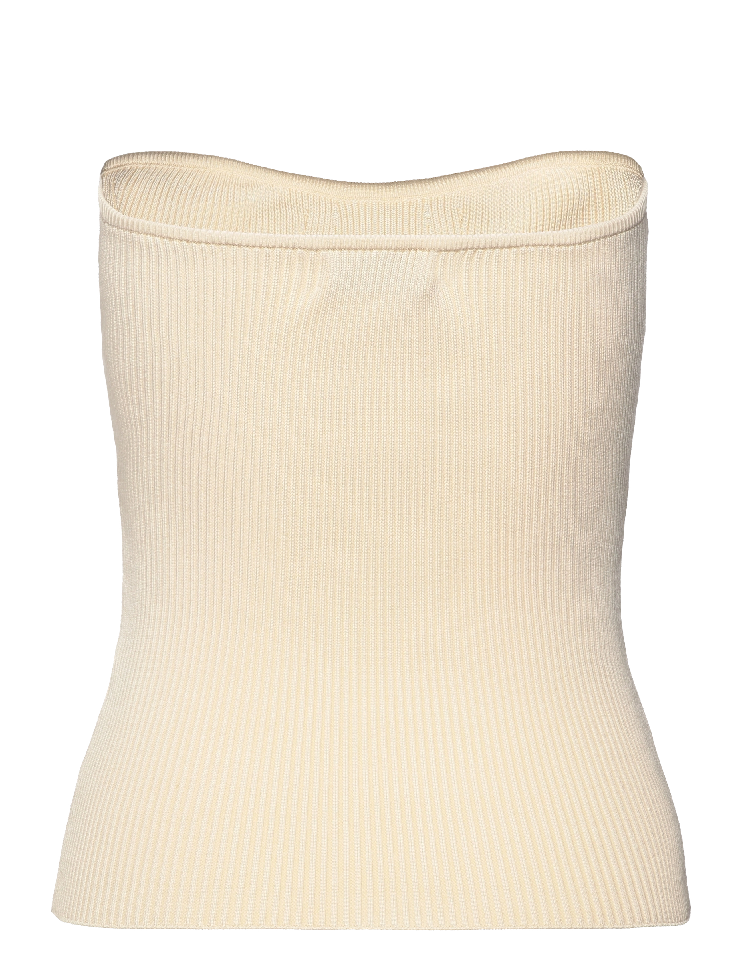 Malina - Enya knitted bustier top - crop tops - vanilla - 2