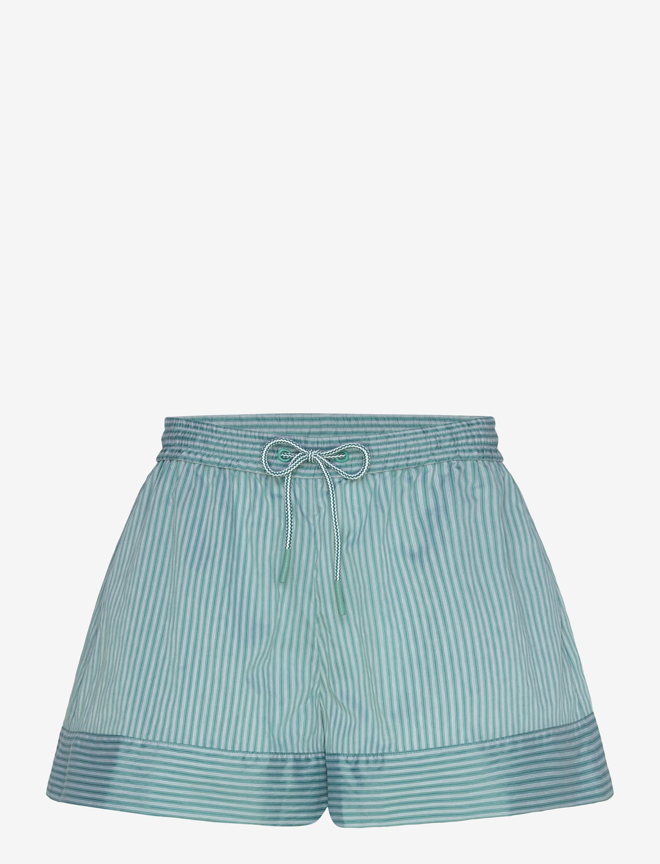 Malina - Colette High Rise Drawstring shorts - lühikesed vabaajapüksid - aqua stripe - 1