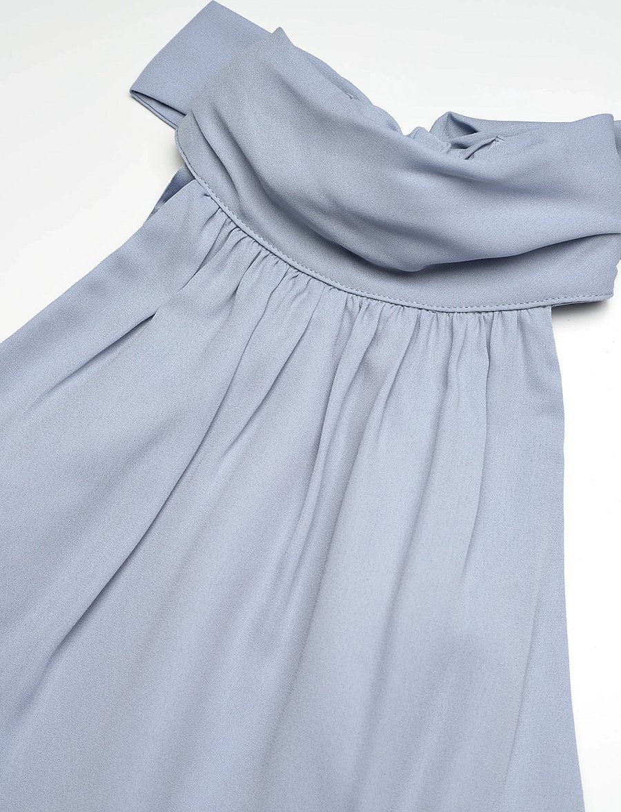 Malina - Fern Halterneck Ruffled Mini Dress - Õhtukleidid - sky - 5