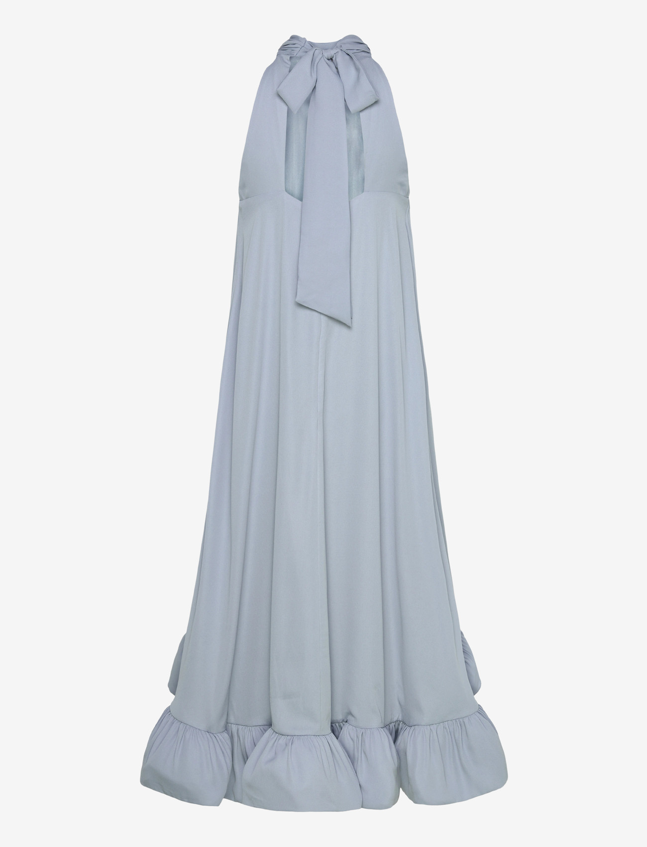 Malina - Sabrina Halterneck Ruffled Midi Dress - abendkleider - sky - 2