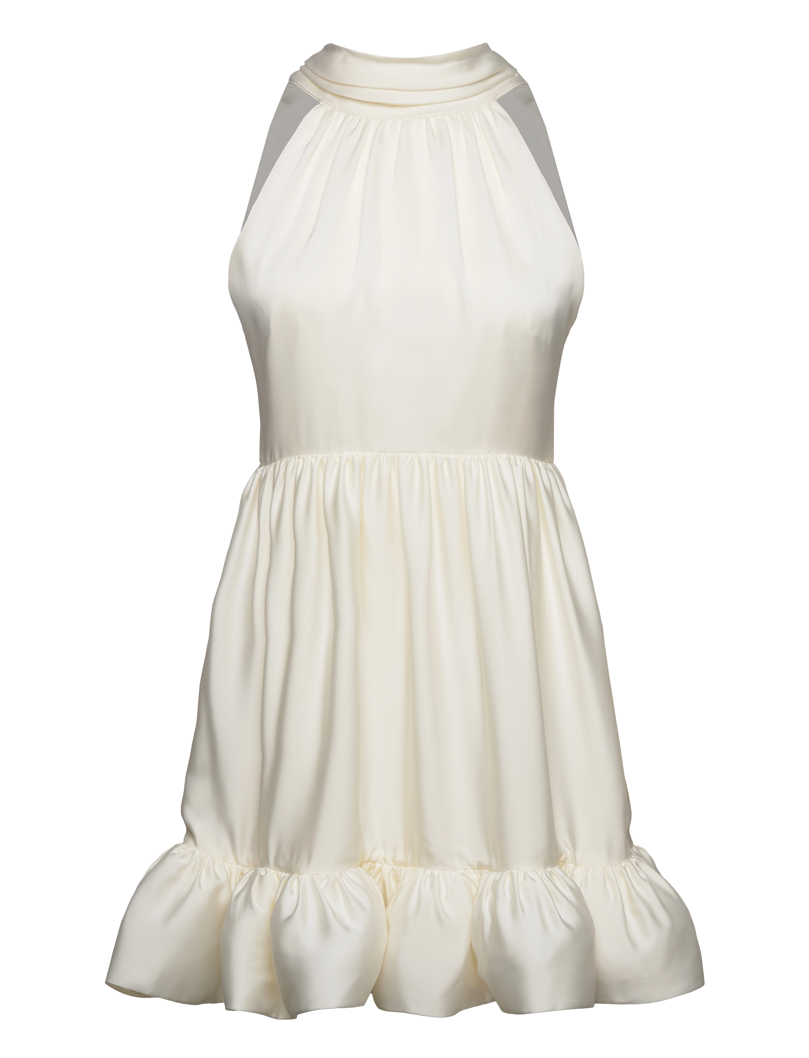 Malina - Liana halterneck mini dress - cream - 1
