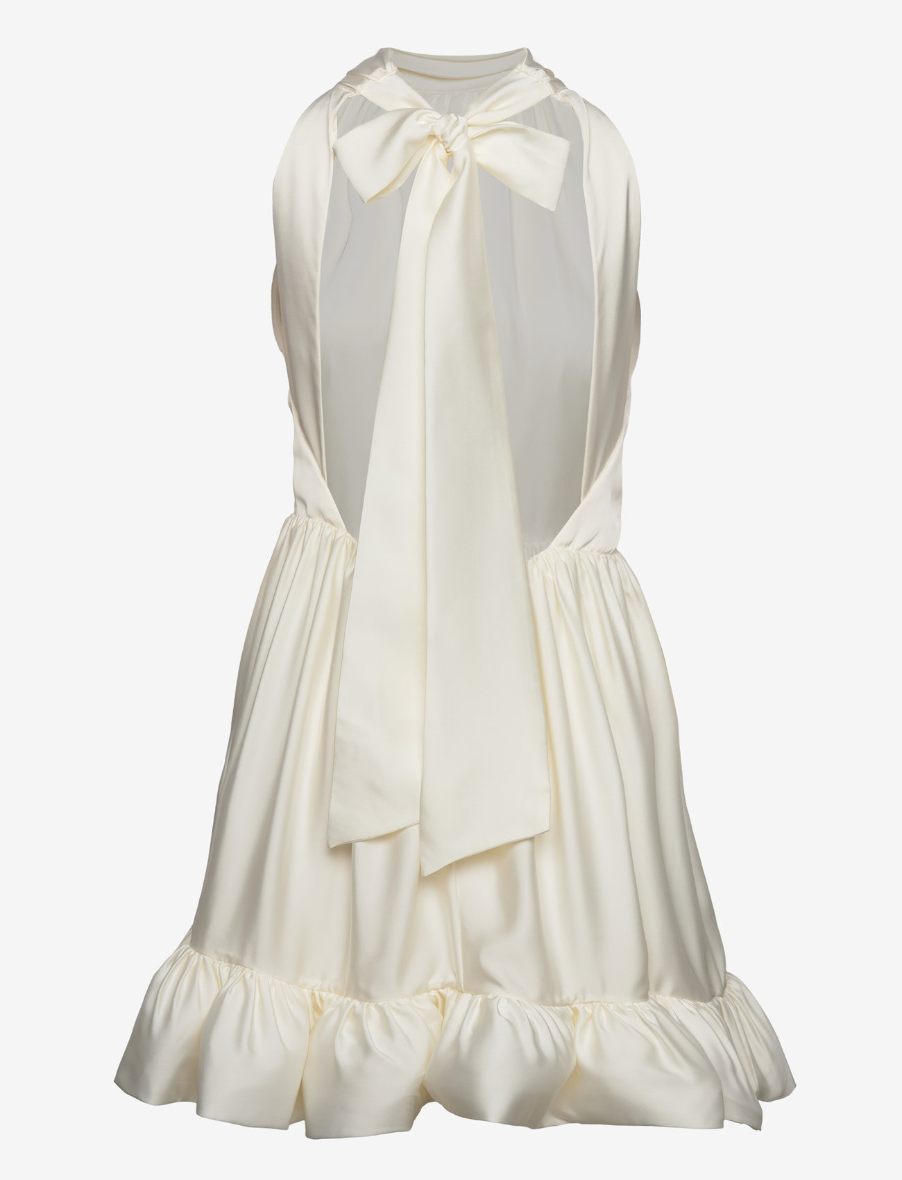 Malina - Liana halterneck mini dress - konfirmation - cream - 2