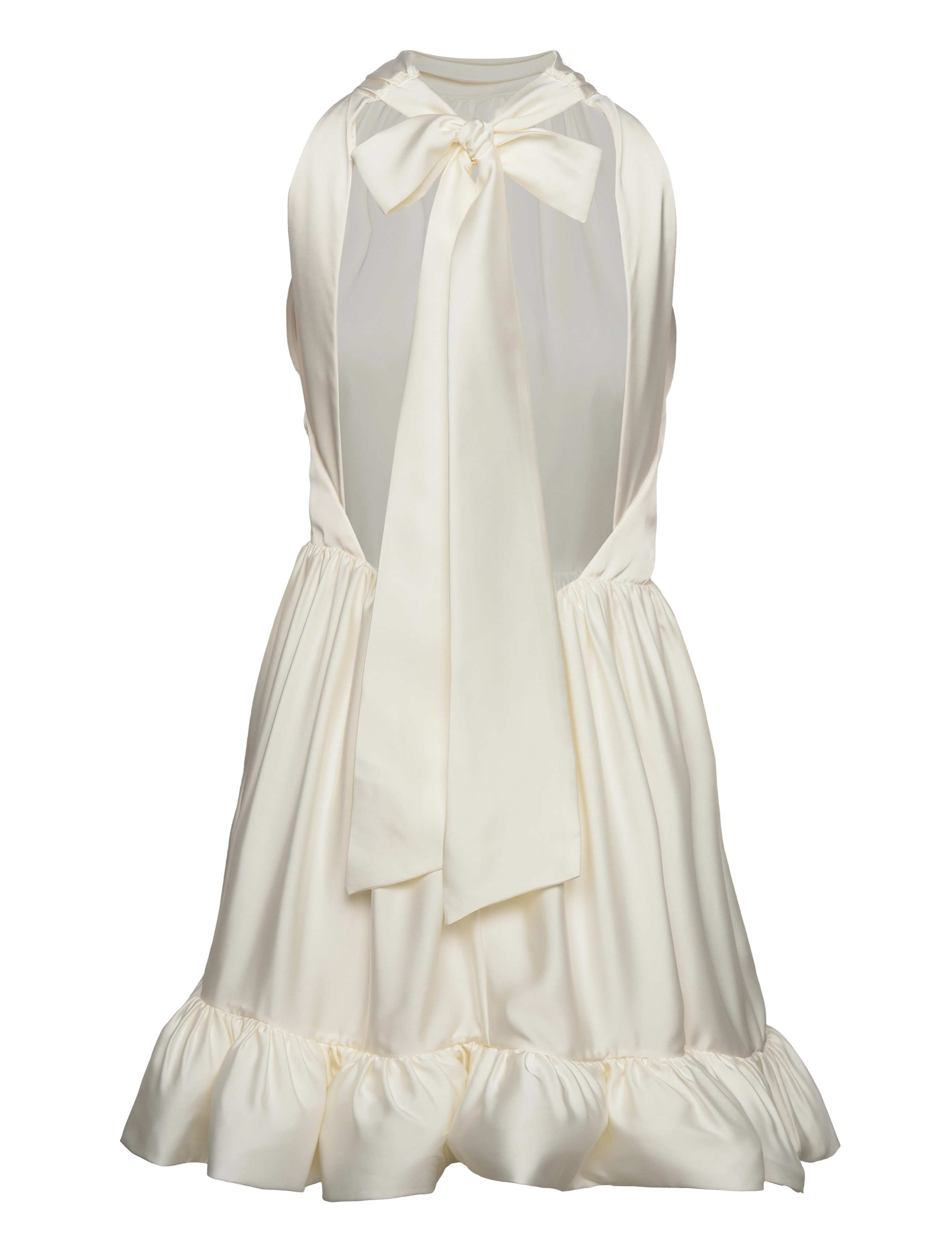 Malina - Liana halterneck mini dress - cream - 2