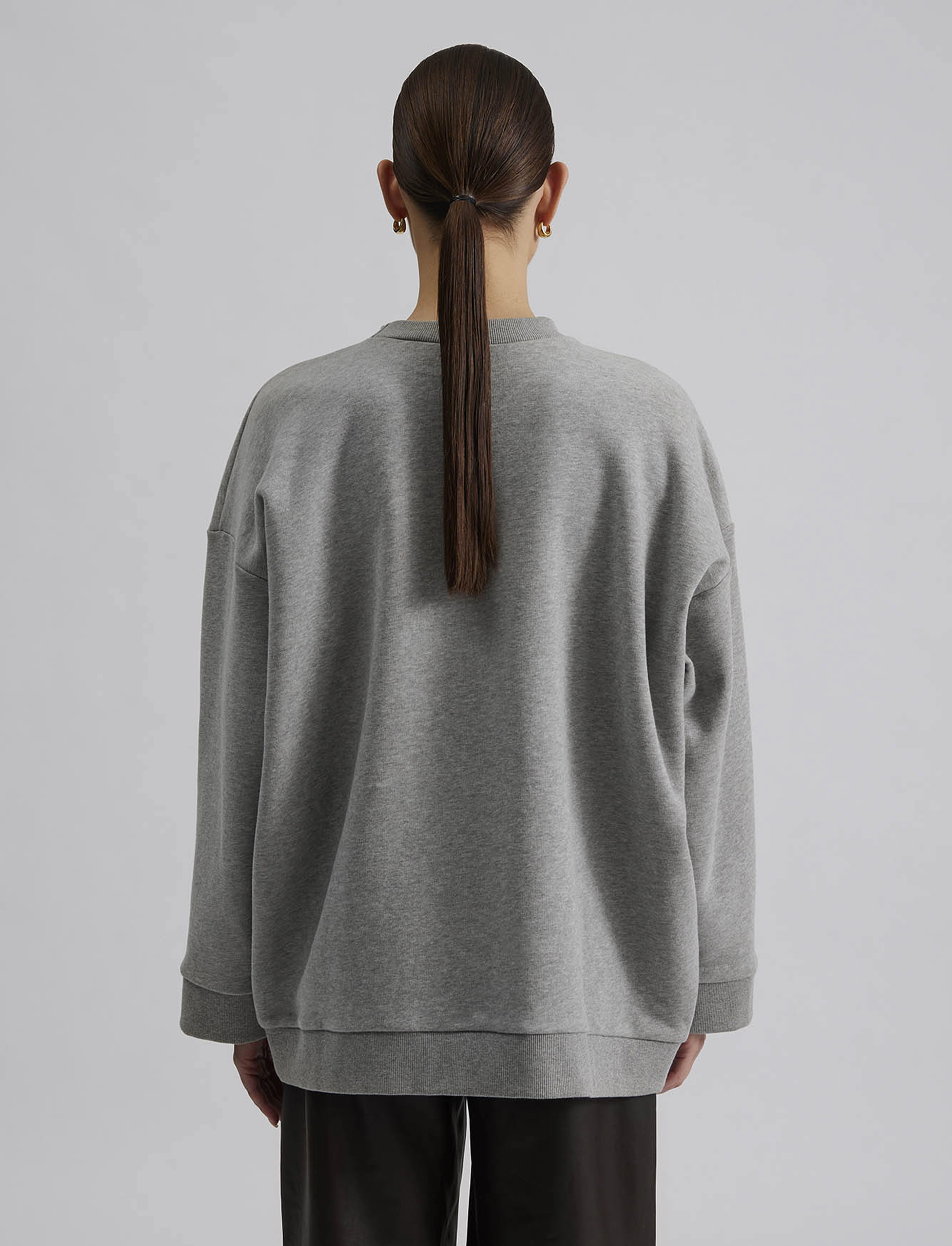 Malina - Malina oversized collage sweater - grey - 4