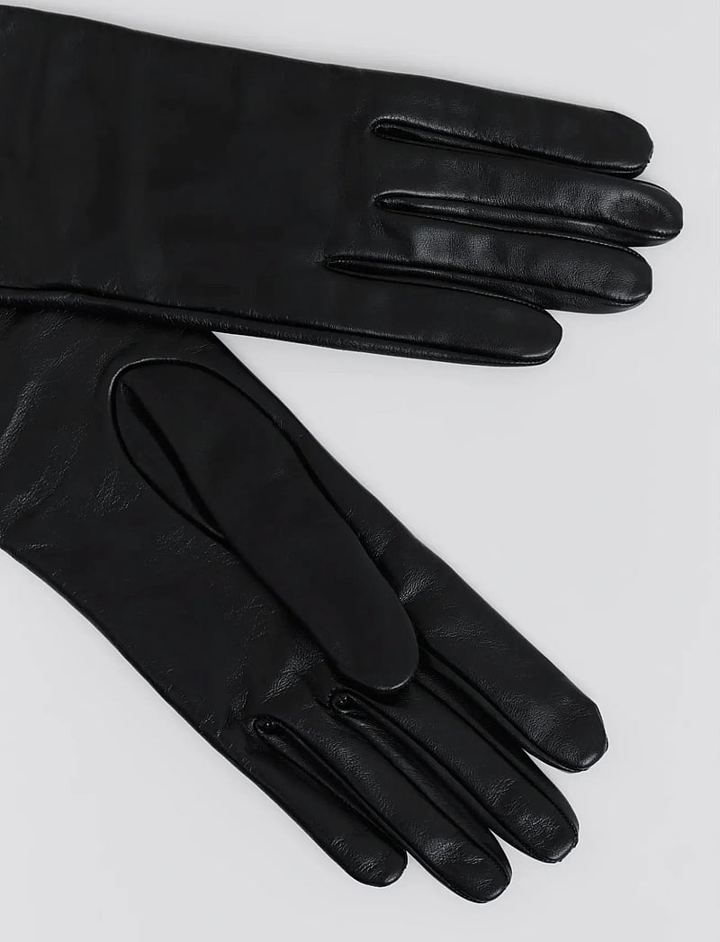 Malina - Nora Long Leather Gloves - handsker - black - 2