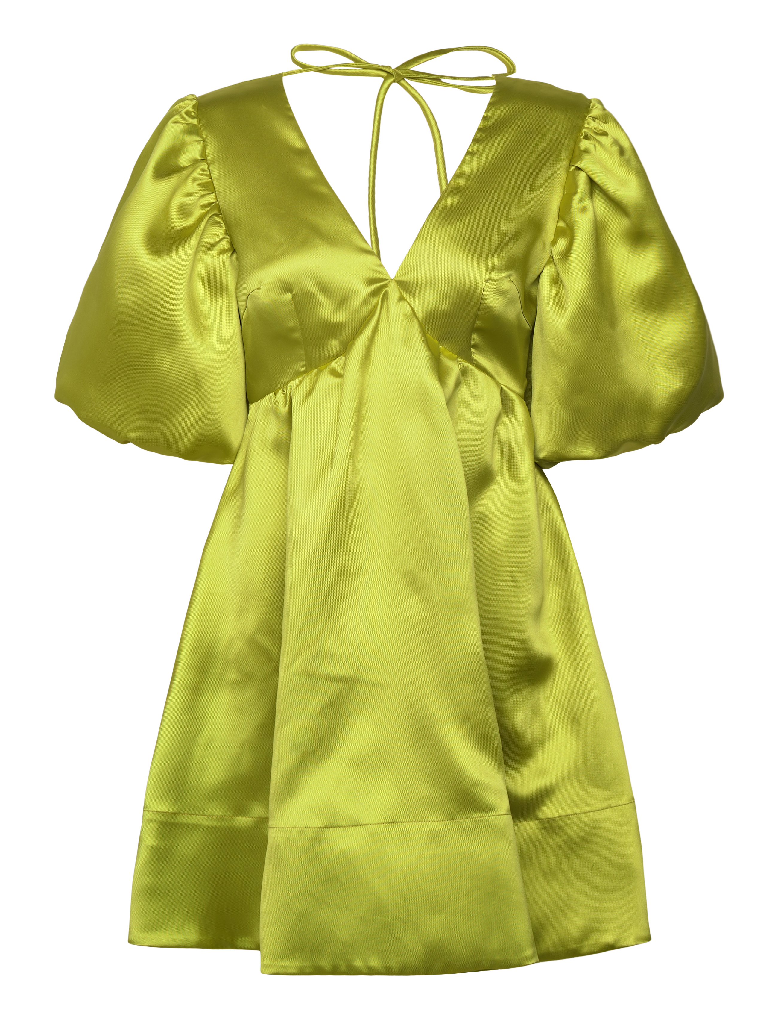 MALINA Dana Open Back Mini Kleid Grün - XS - Damen