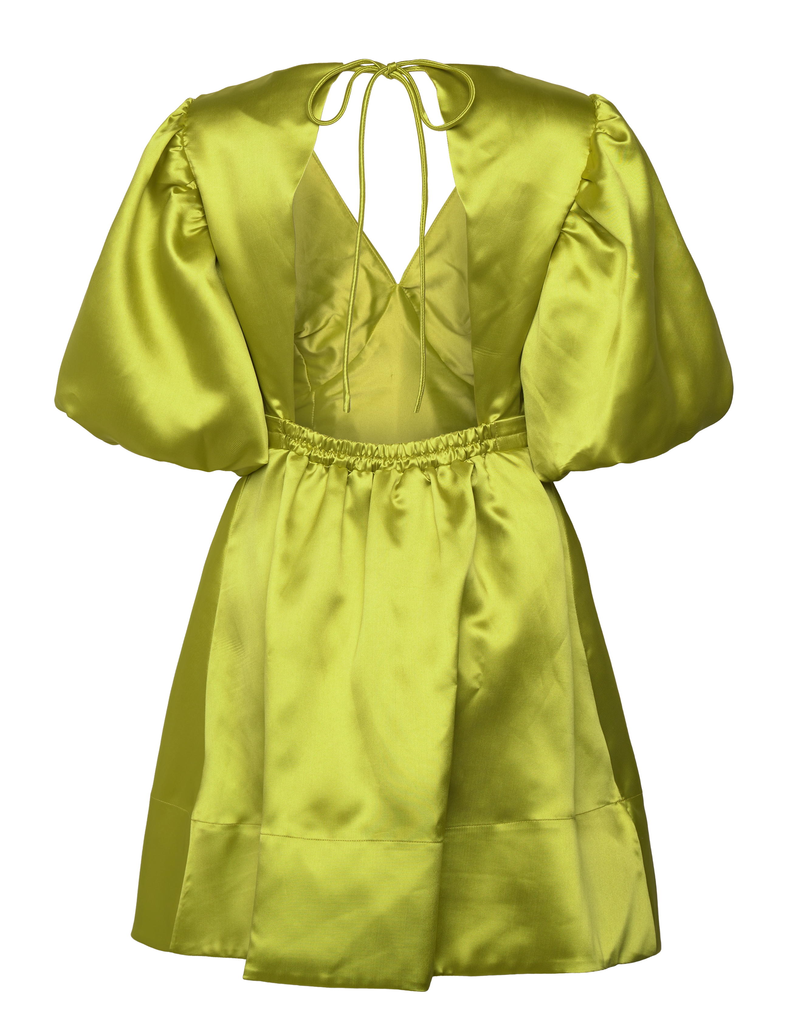 Malina - Dana open back mini dress - festkjoler - lime - 2
