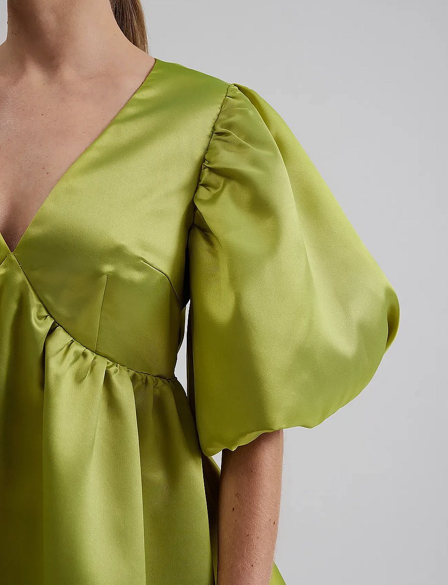 Malina - Dana open back mini dress - festkjoler - lime - 4