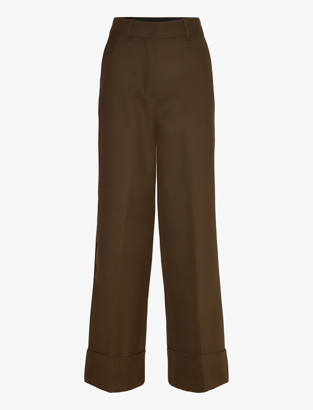 Malina - Jordyn Mid Rise Wide pants - dalykinio stiliaus kelnės - olive - 1