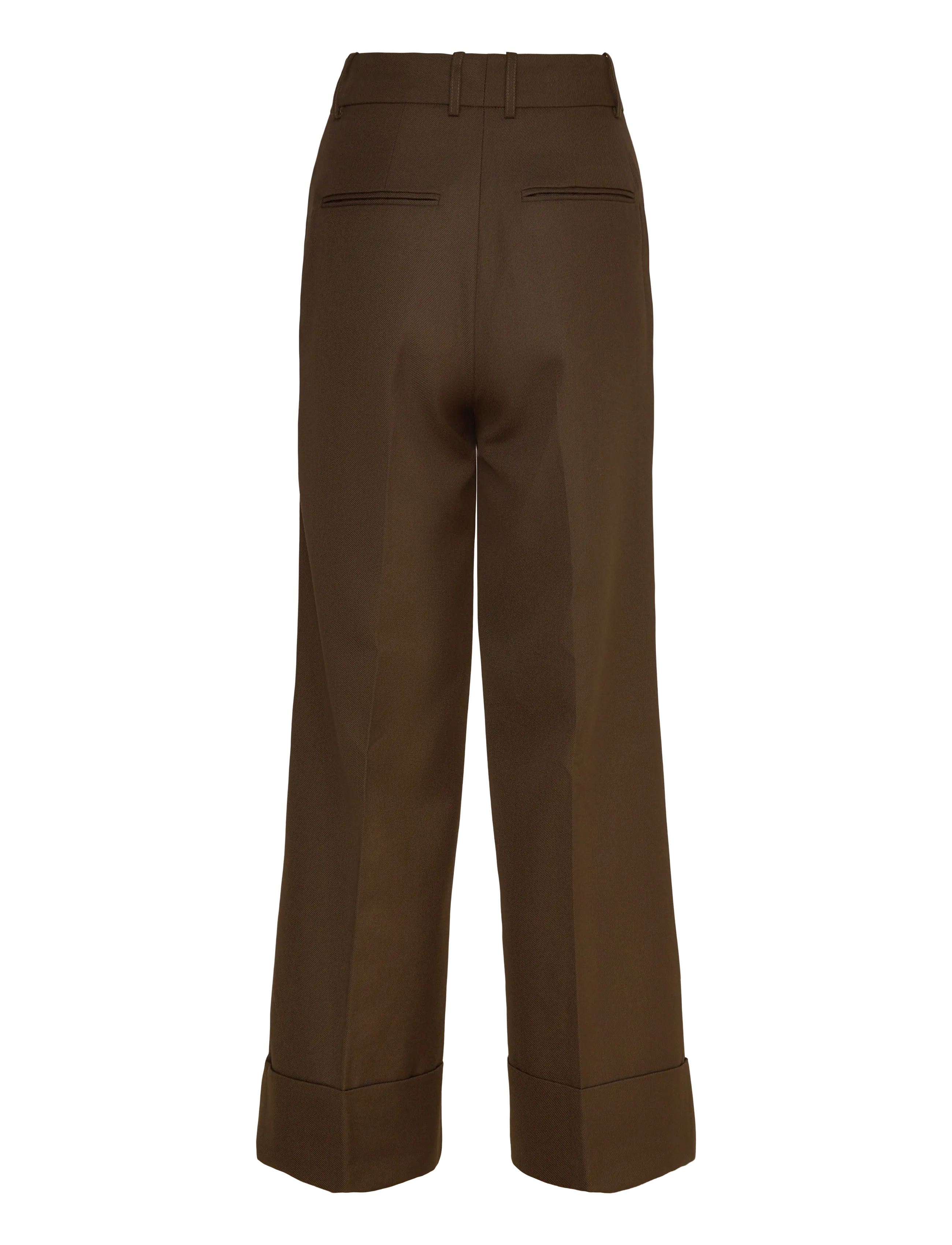 Malina - Jordyn Mid Rise Wide pants - dalykinio stiliaus kelnės - olive - 2