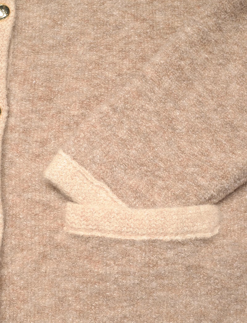 Malina - Carly Wool Blend Cardigan - koftor - beige - 3