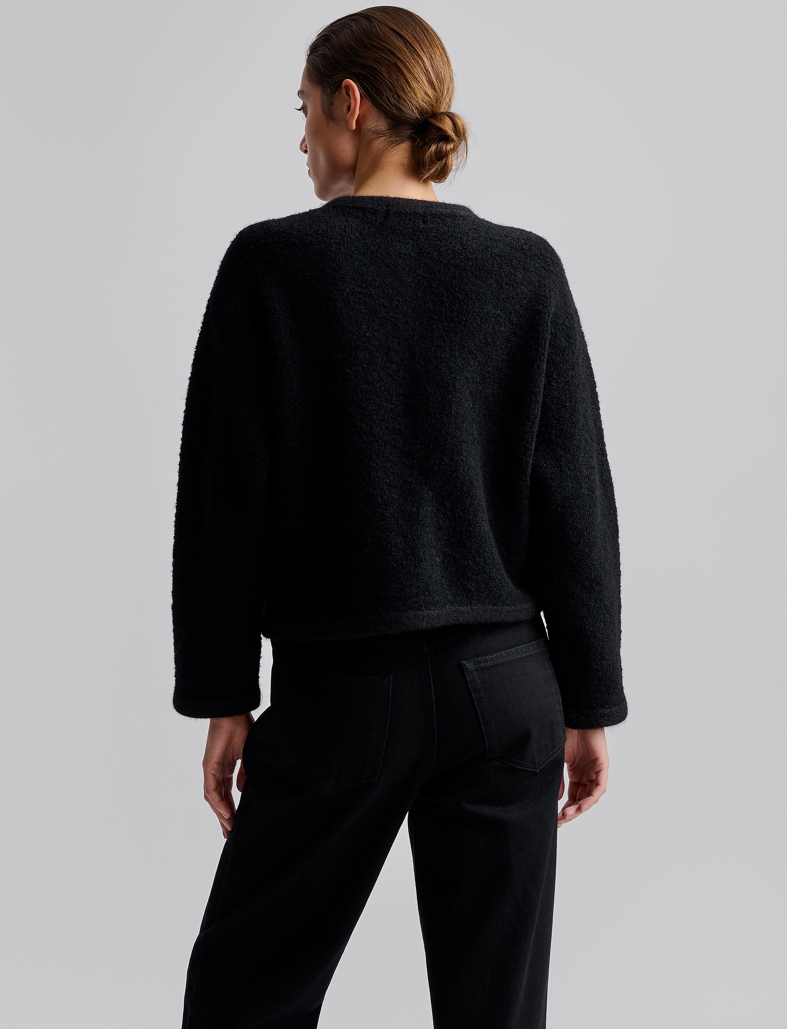 Malina - Carly Wool Blend Cardigan - cardigans - black - 3