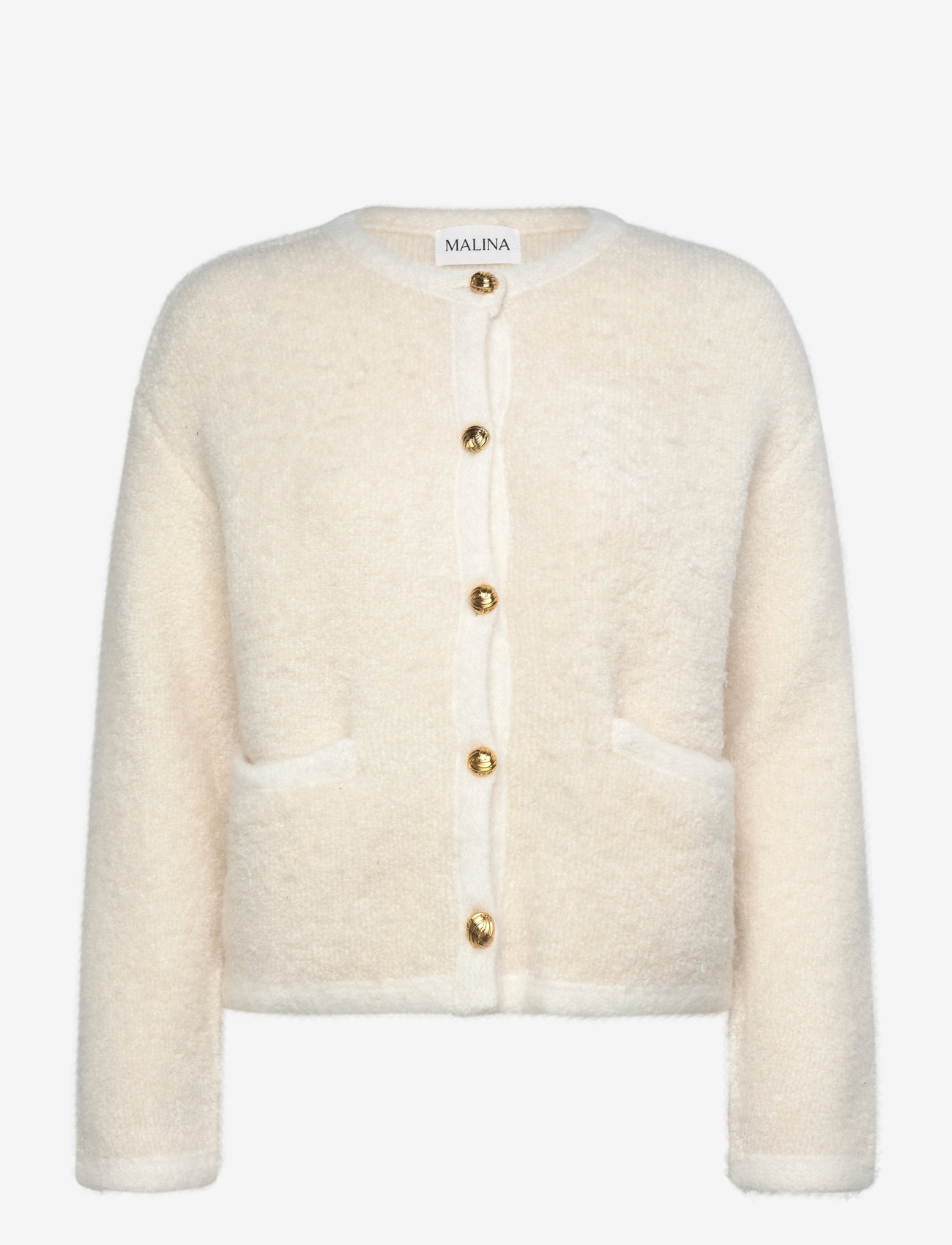Malina - Carly Wool Blend Cardigan - cardigans - cream - 1
