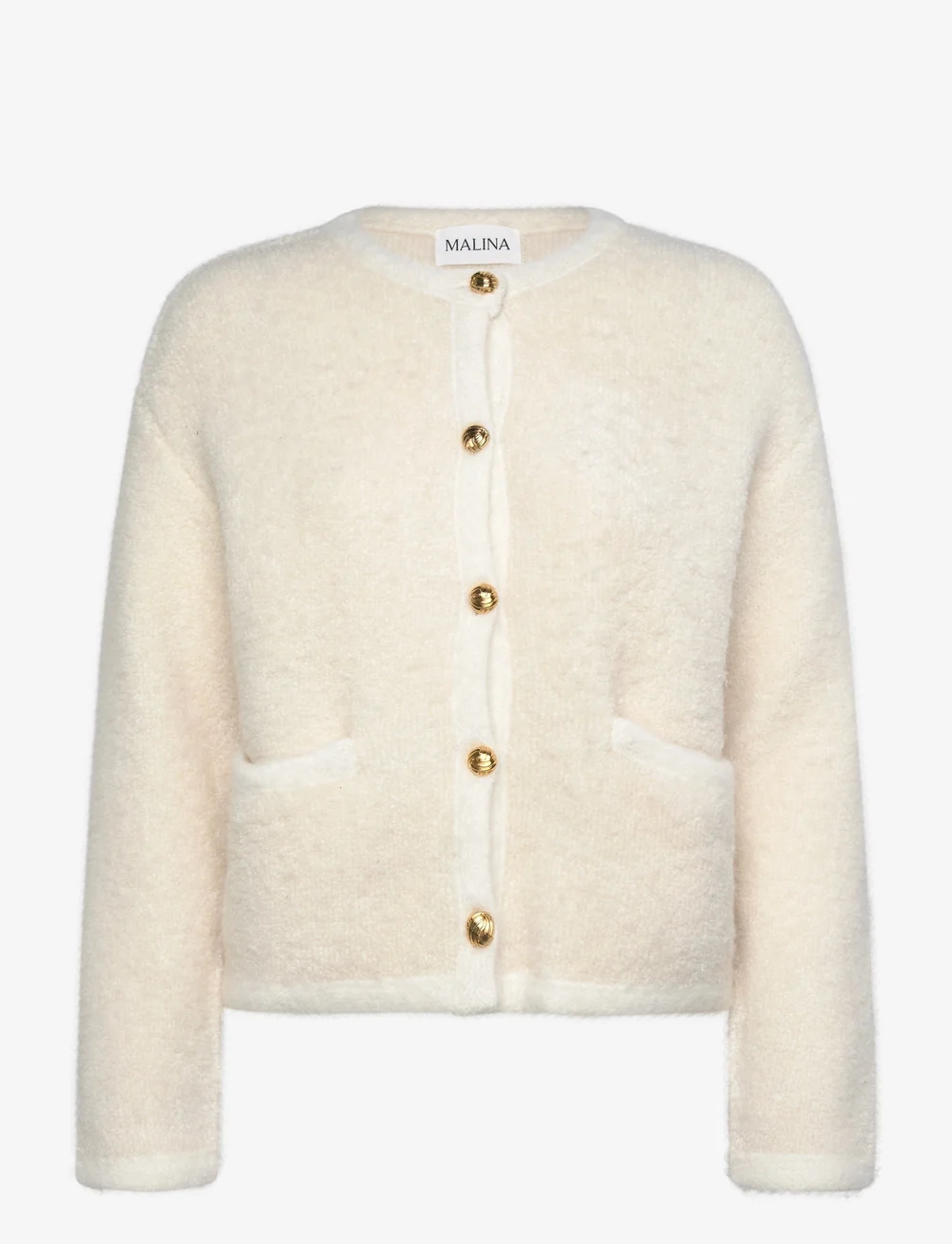 Malina - Carly Wool Blend Cardigan - cardigans - cream - 1