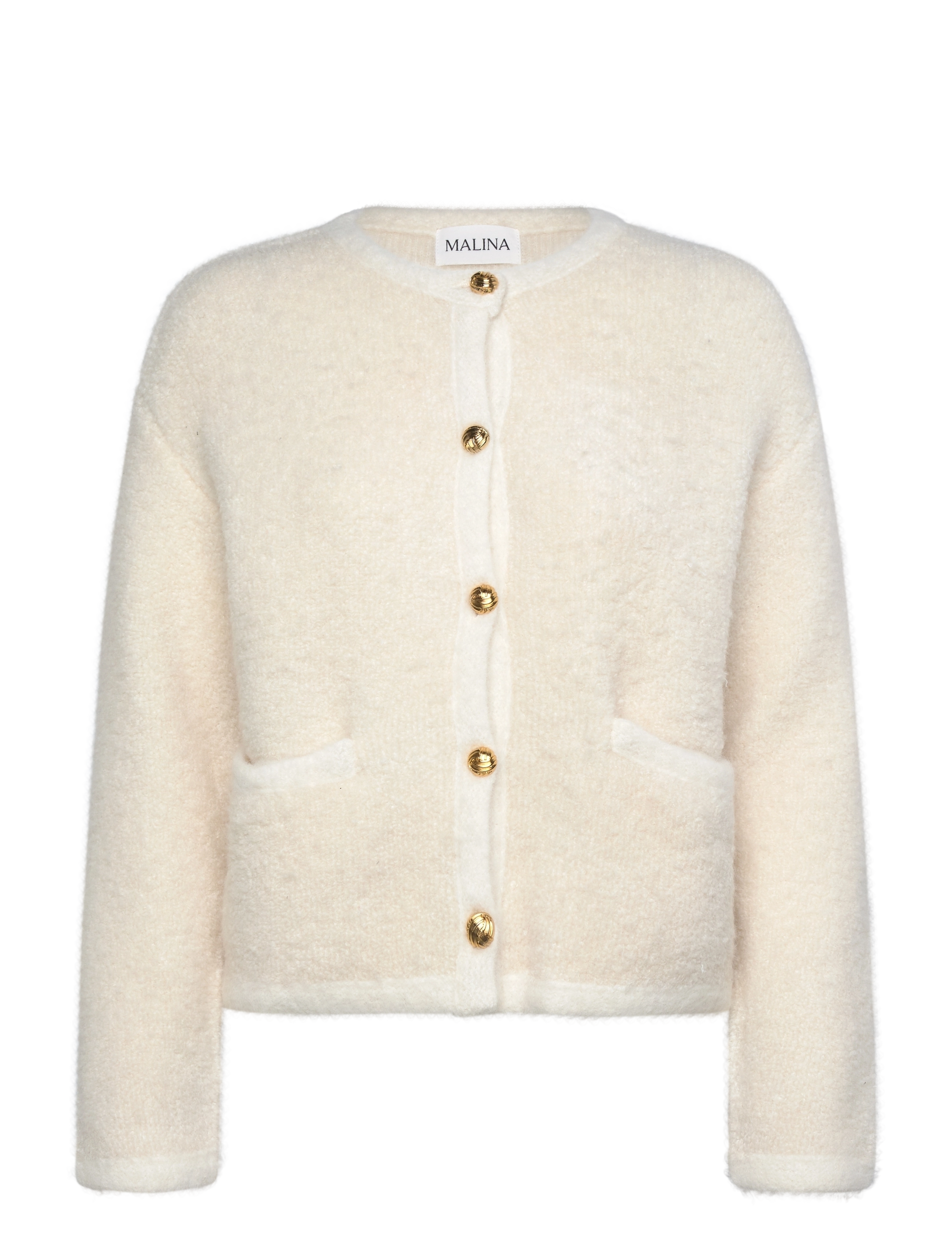 Malina Carly Wool Blend Cardigan - Cardigans - CREAM / cream