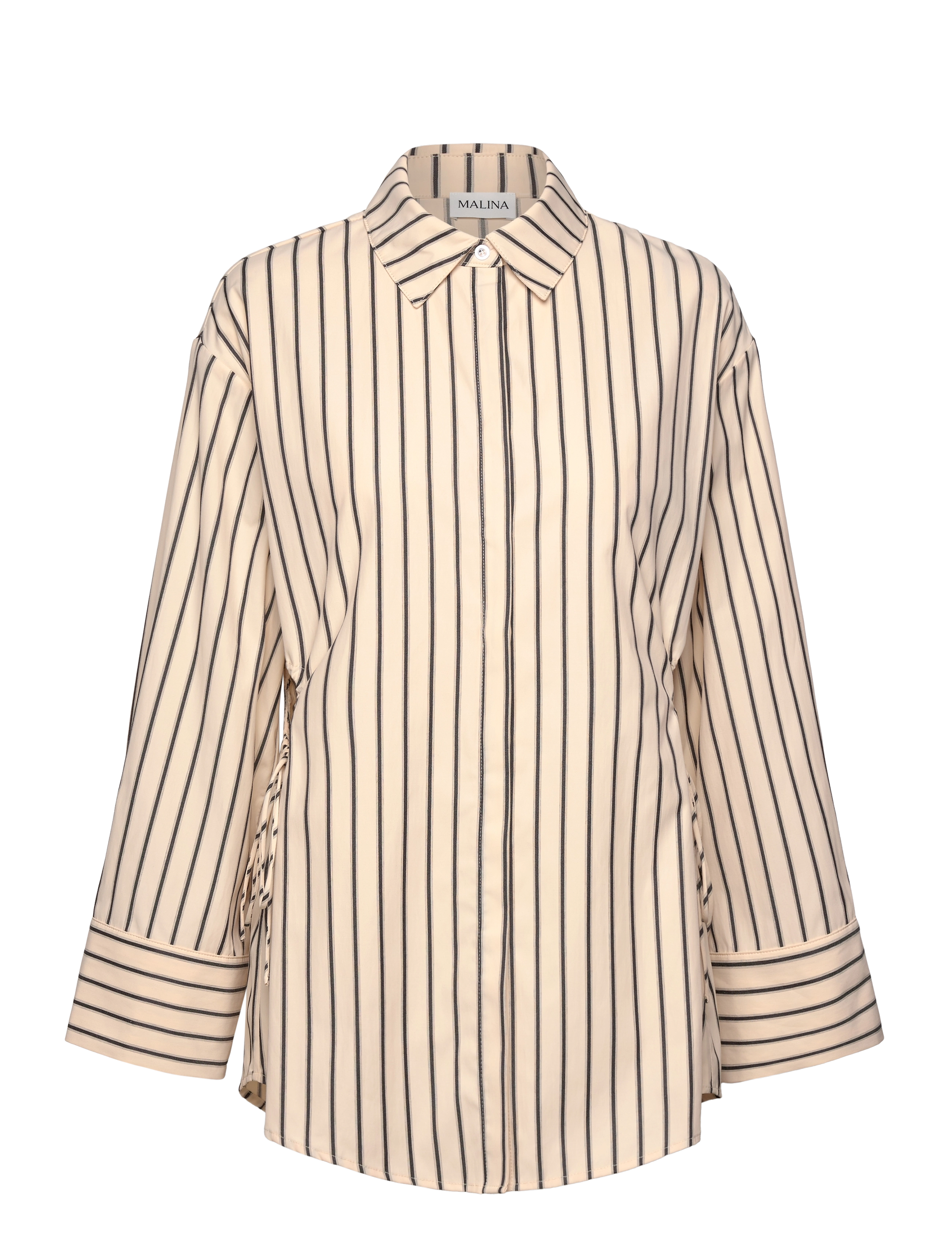 MALINA Eline Cut Out Shirt Beige - M - Damen