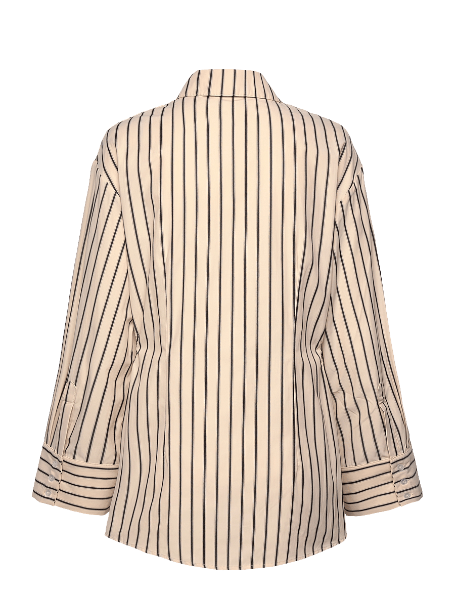 Malina - Eline cut out shirt - pikkade varrukatega särgid - black stripe - 2
