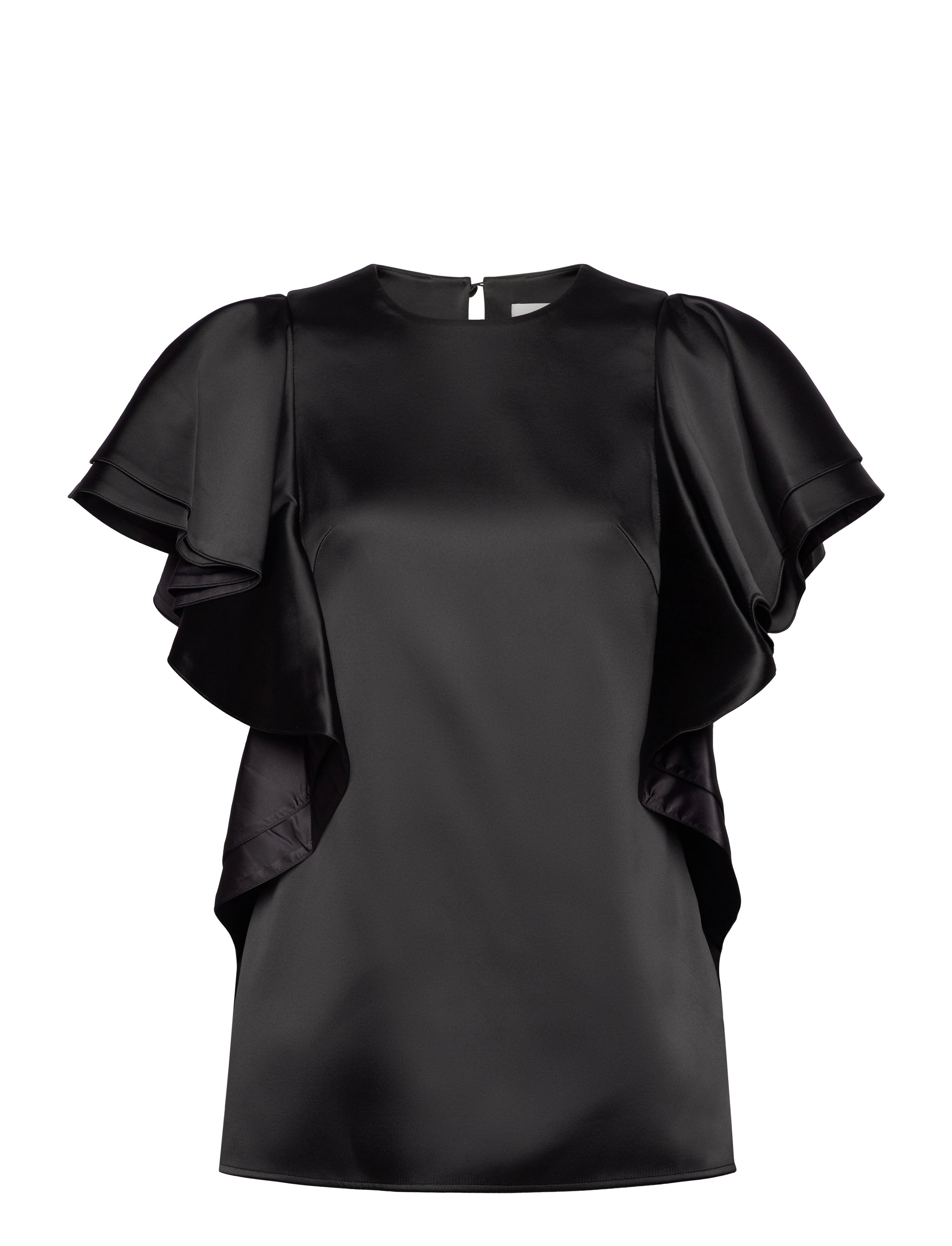 Malina Ada frill oversized blouse - Malina - BLACK / black