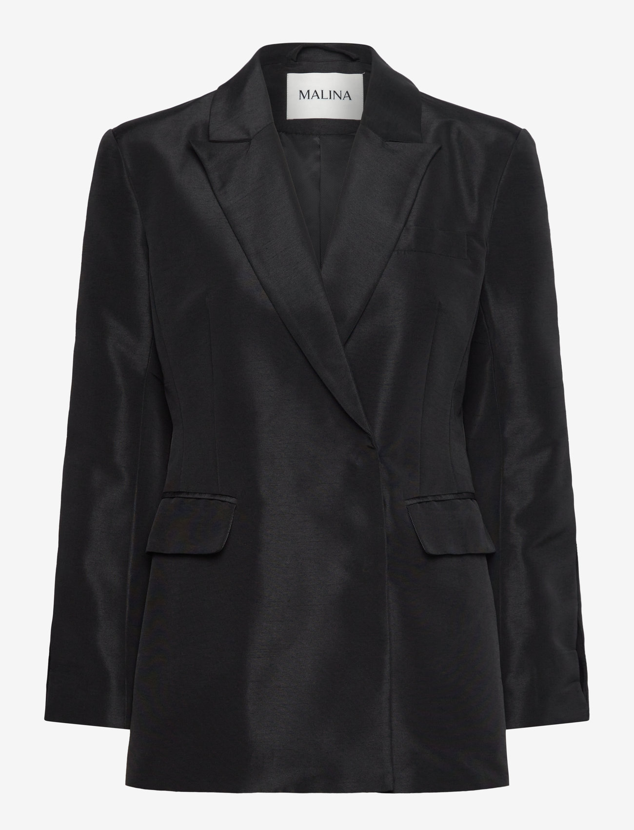 Malina - Ina cut out sleeve tailored blazer - black - 1