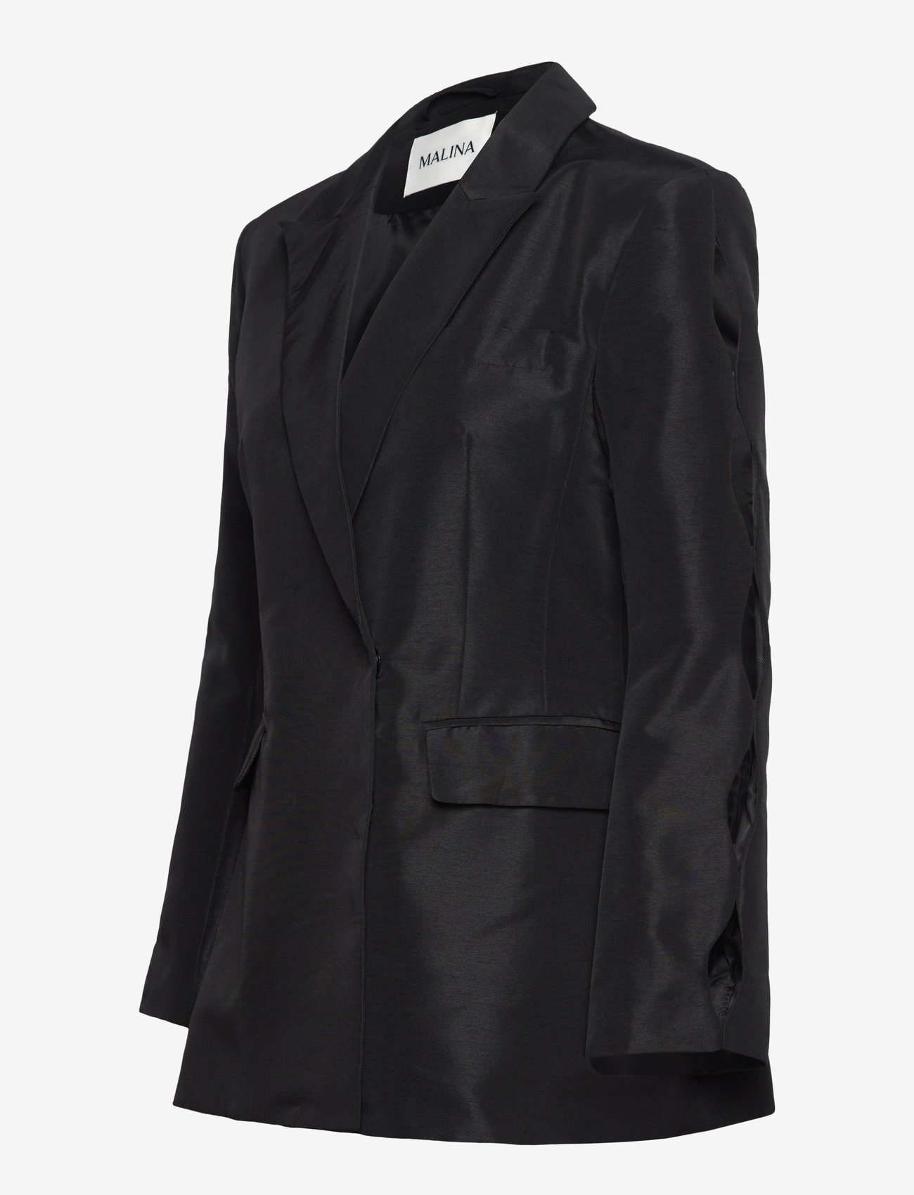 Malina - Ina cut out sleeve tailored blazer - black - 3