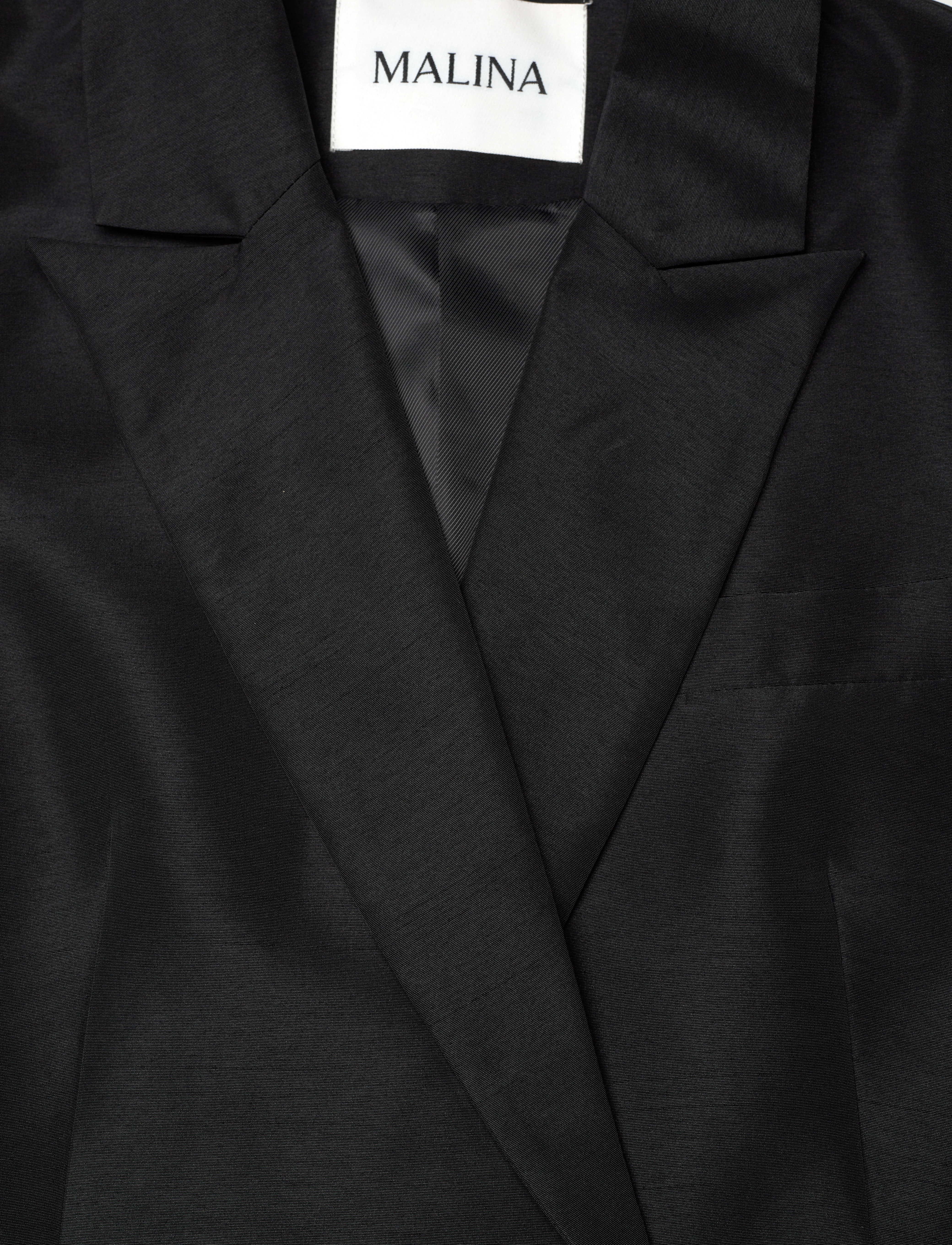 Malina - Ina cut out sleeve tailored blazer - black - 5