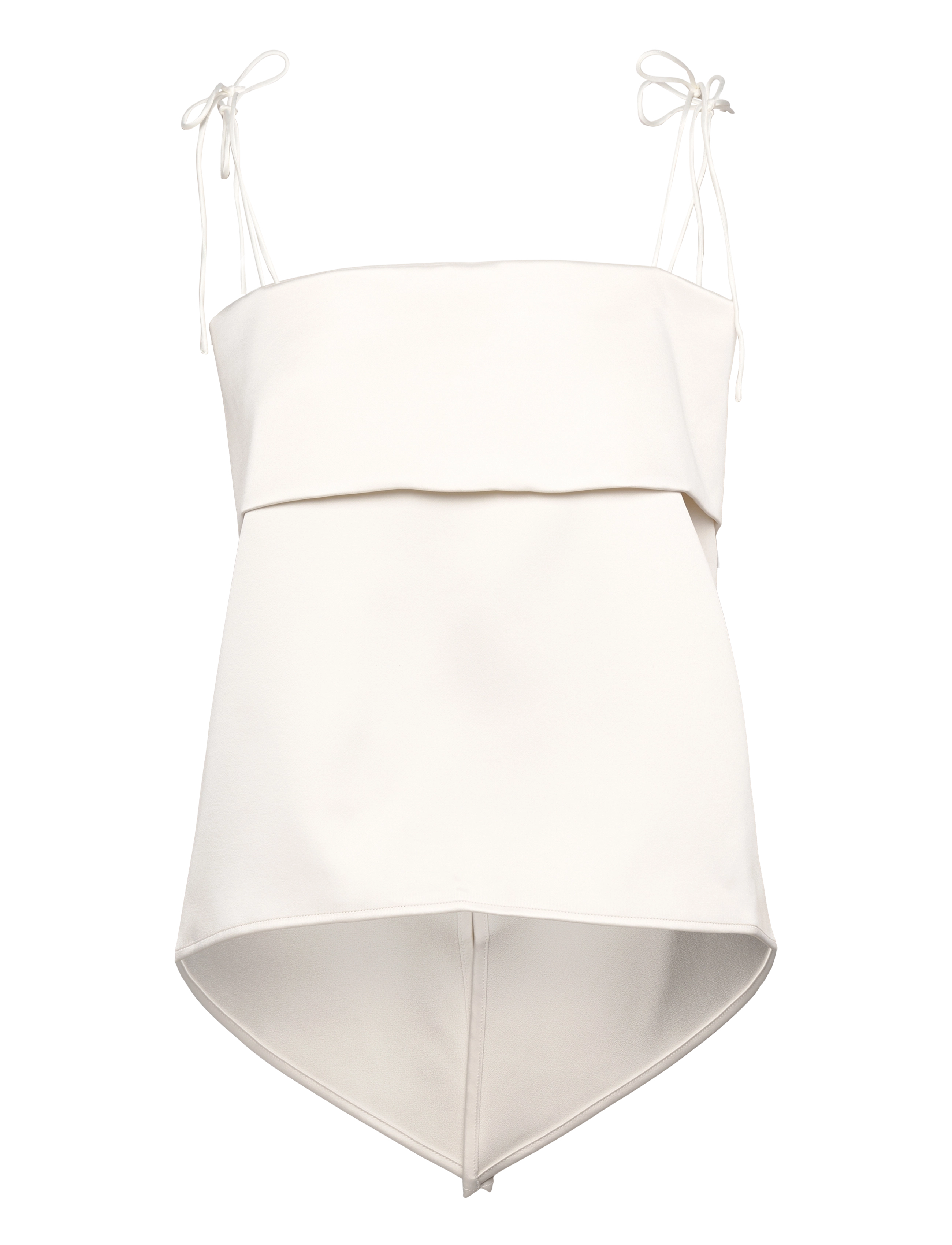 Malina Mette open back strappy top - Bluser & Skjorter - WHITE / white
