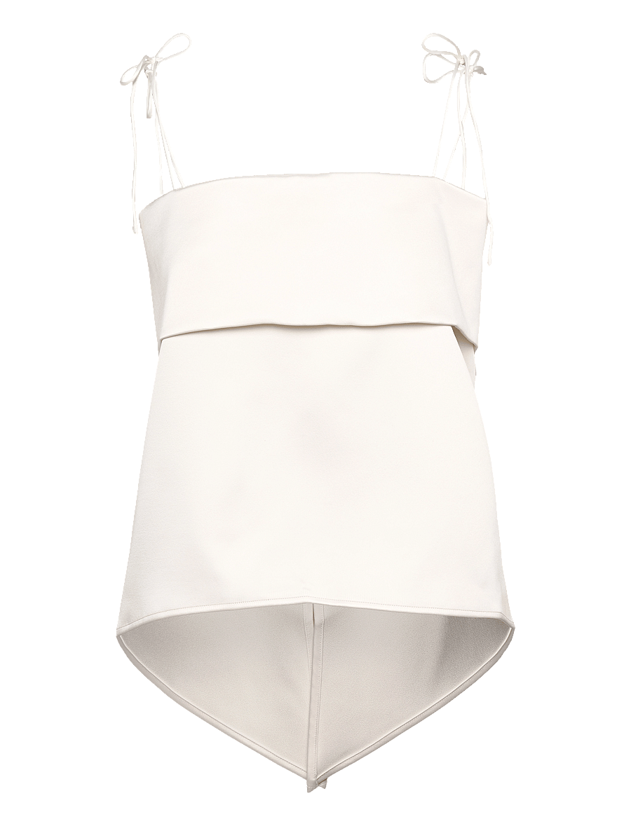 Malina - Mette open back strappy top - Ärmlösa blusar - white - 1