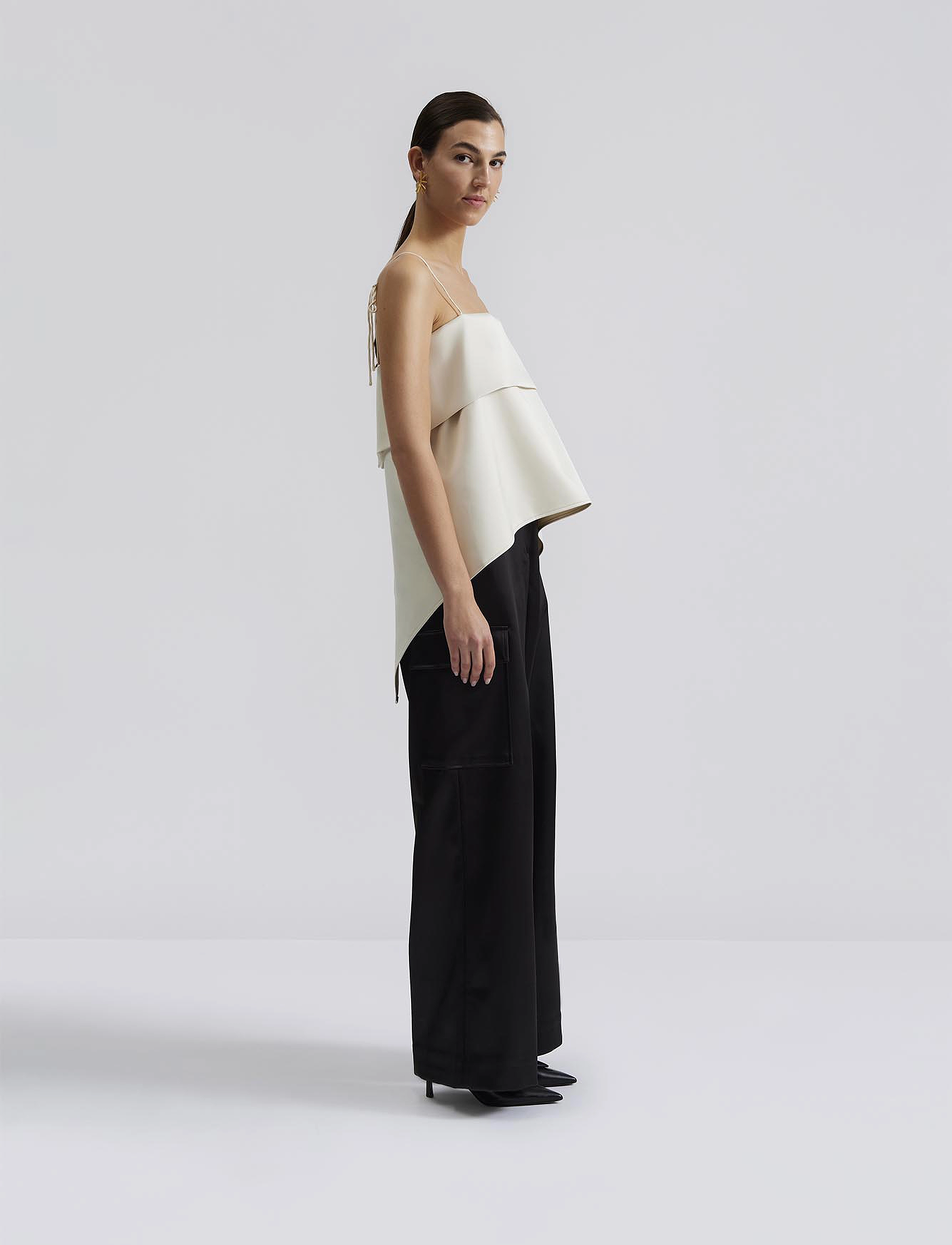 Malina - Mette open back strappy top - Ärmellose blusen - white - 5