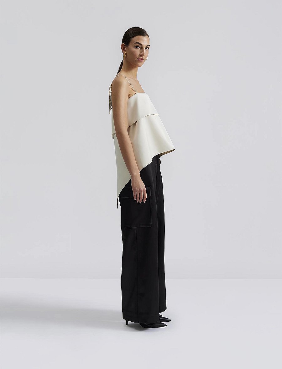 Malina - Mette open back strappy top - Ärmlösa blusar - white - 5