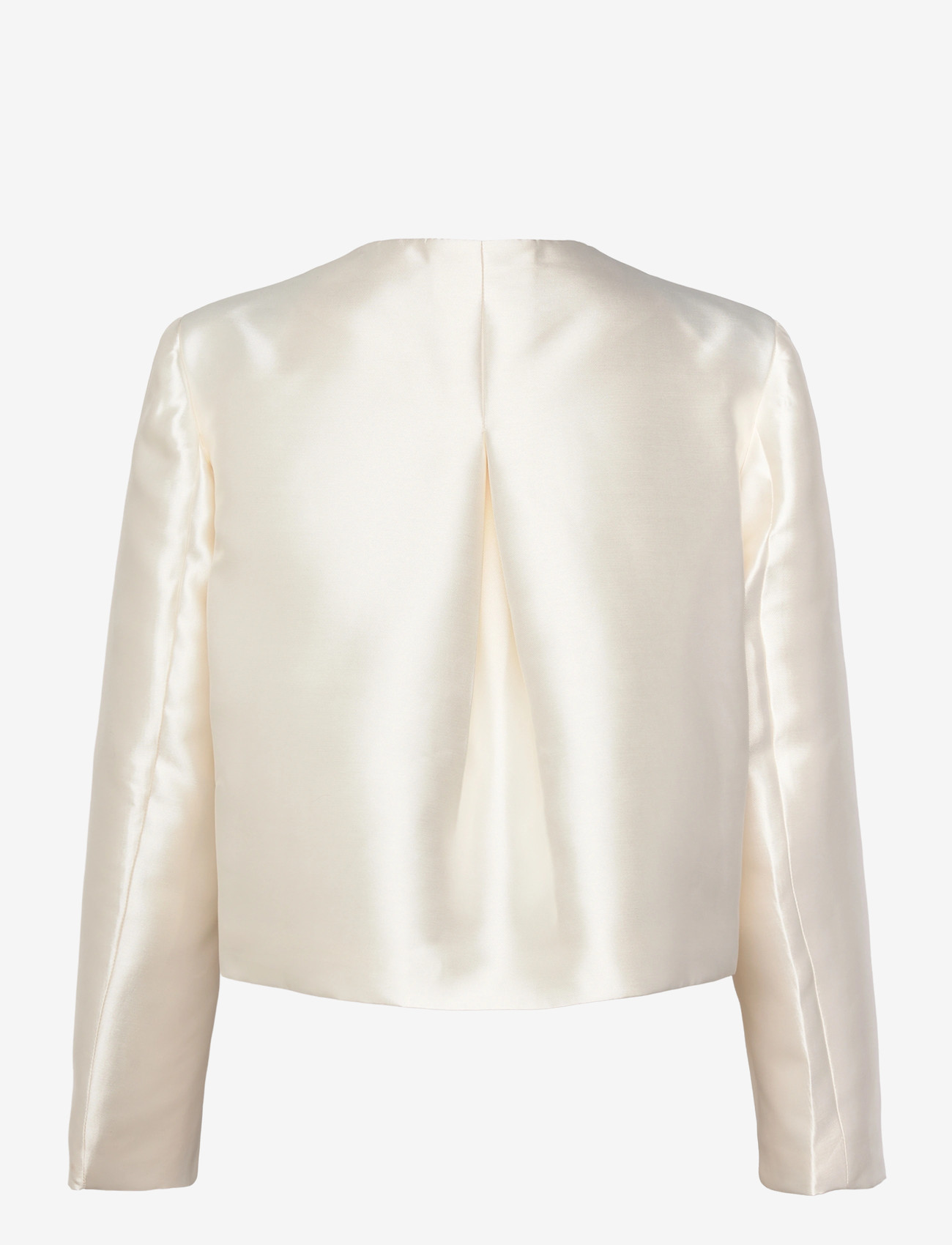 Malina - Ruthie Cropped Long Sleeve Blouse - langerma blússur - ivory - 1