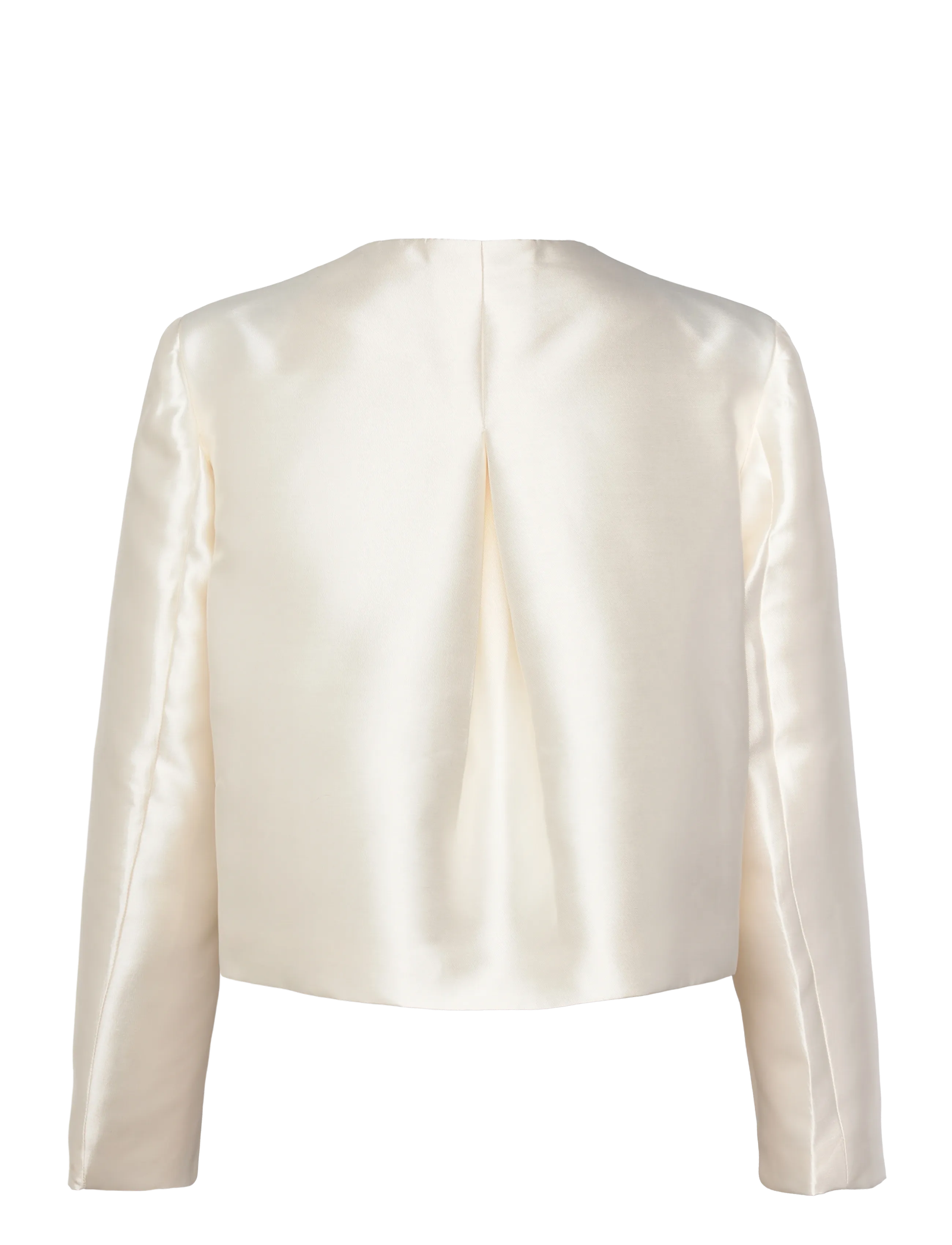 Malina - Ruthie Cropped Long Sleeve Blouse - langærmede bluser - ivory - 1