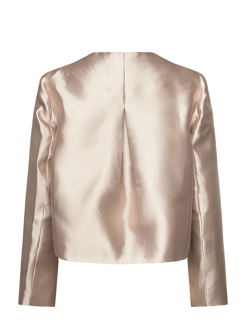 Malina - Ruthie Cropped Long Sleeve Blouse - blouses à manches longues - soft beige - 2