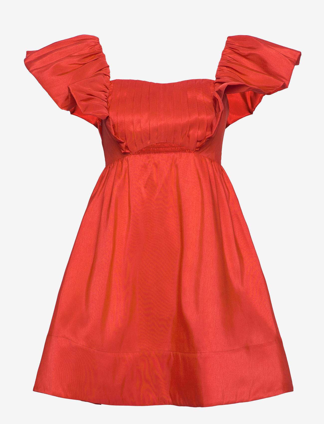 Malina - Bree frill detailed mini dress - festkjoler - summer red - 1