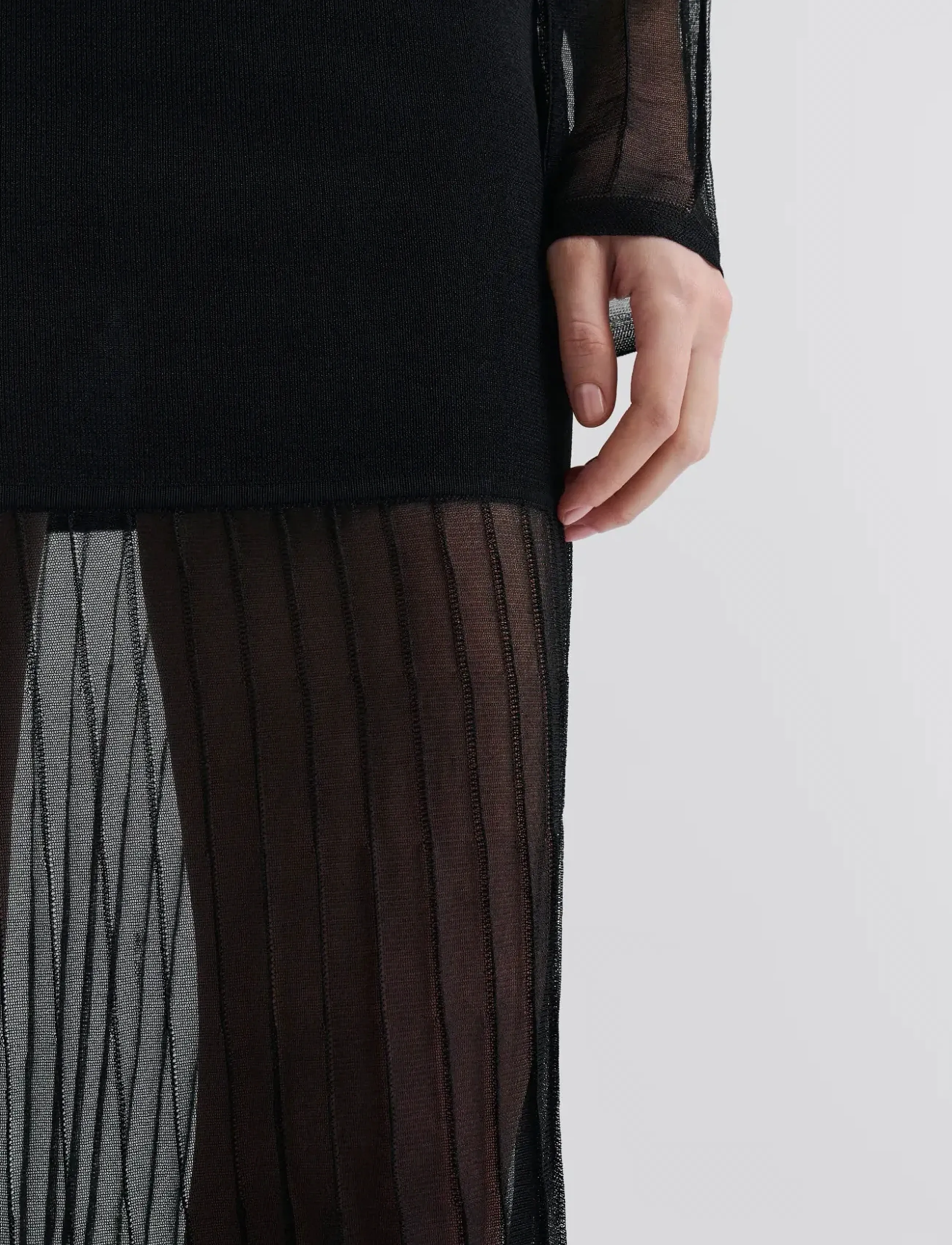 MALINA Haisley Sheer Knitted Maxi Dress klänningar dam – bild 5