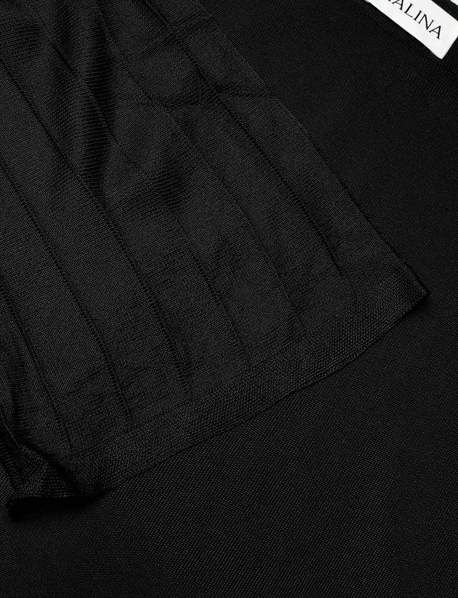 Malina - Haisley Sheer Knitted Maxi Dress - robes de soirée - black - 5