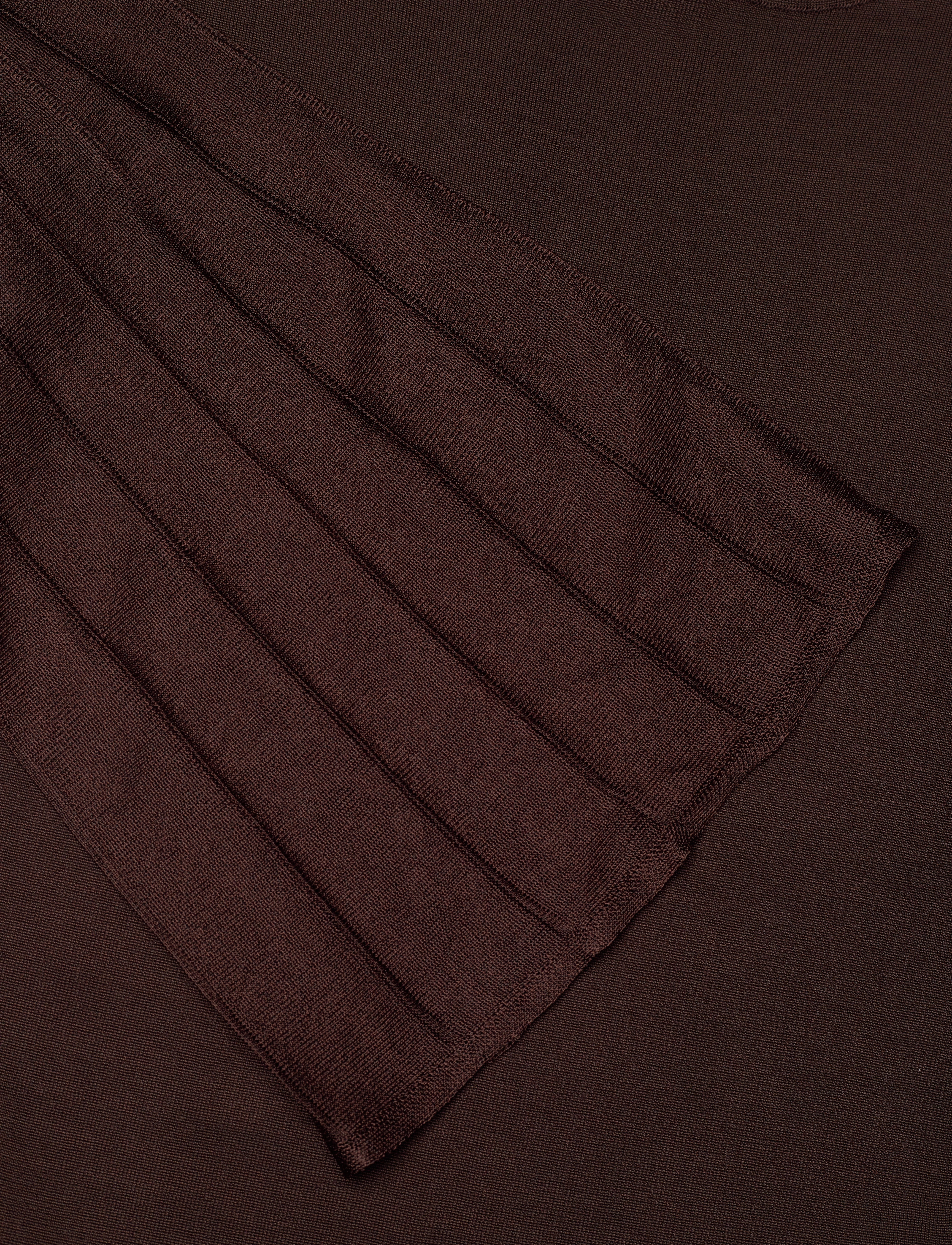 Malina - Haisley Sheer Knitted Maxi Dress - festtøj til outletpriser - brown - 3