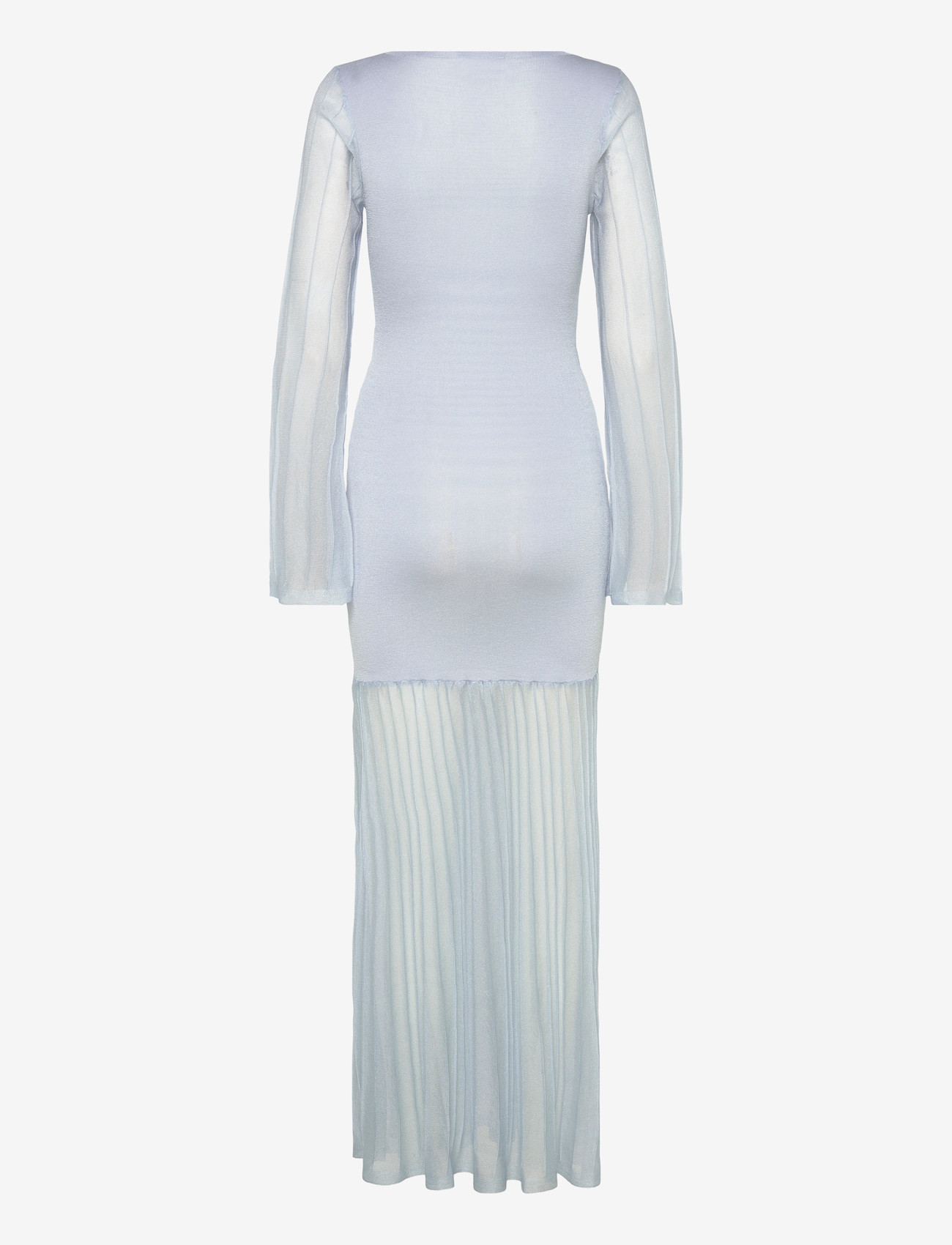 Malina - Haisley Sheer Knitted Maxi Dress - sky - 1