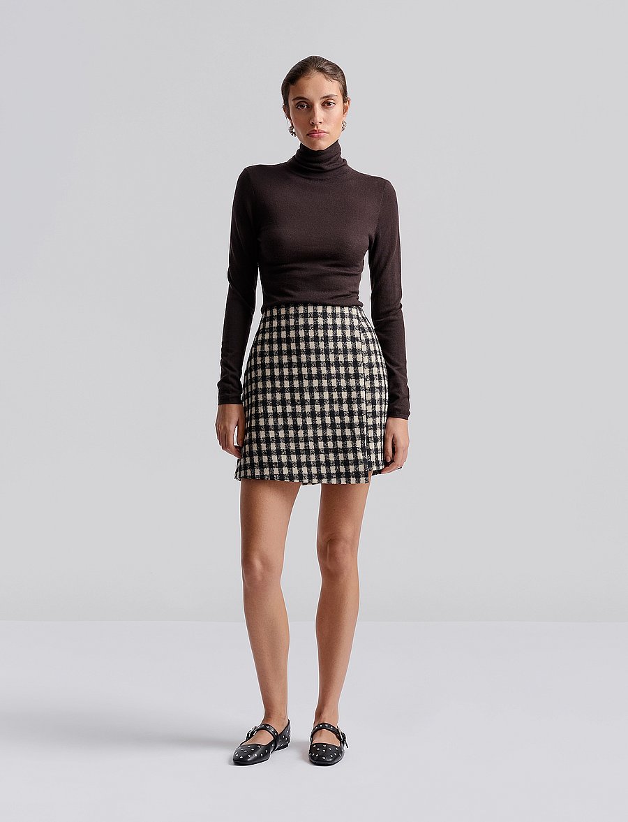 Malina - Farrah boucle mini skirt - black - 0