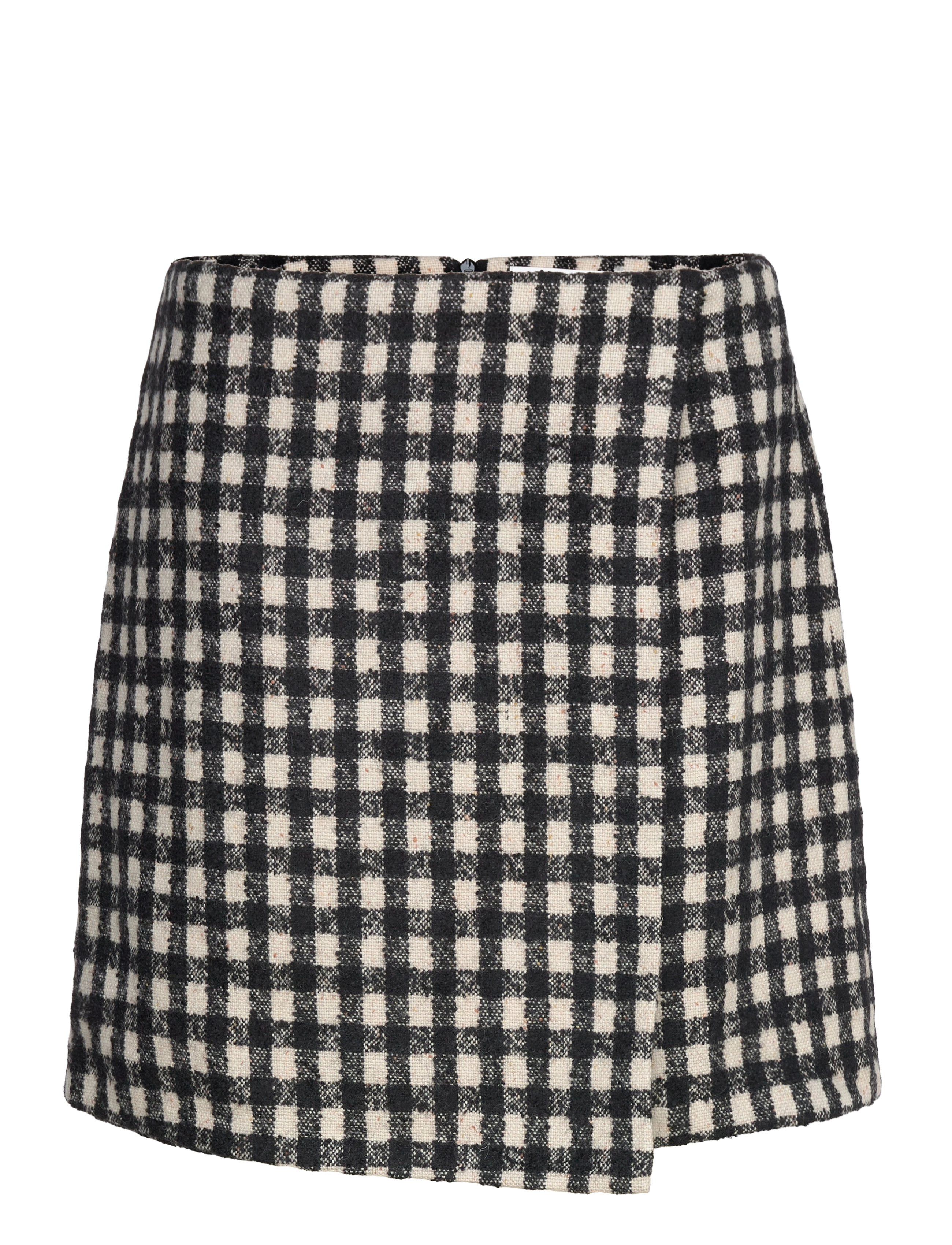 Malina - Farrah boucle mini skirt - slå-om-nederdele - black checks - 1